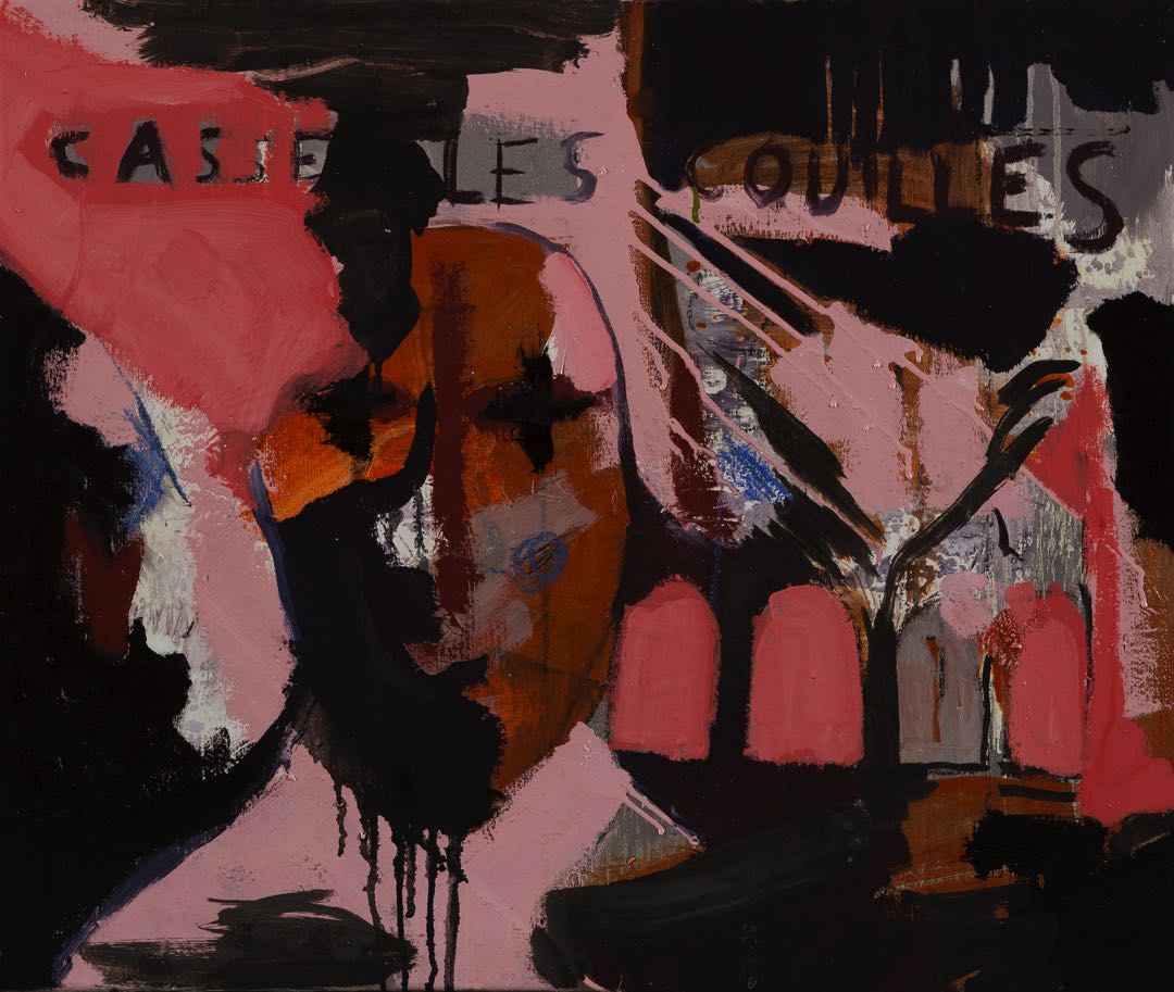 Casse les couilles 2018 Oil on canvas 60x80 cm