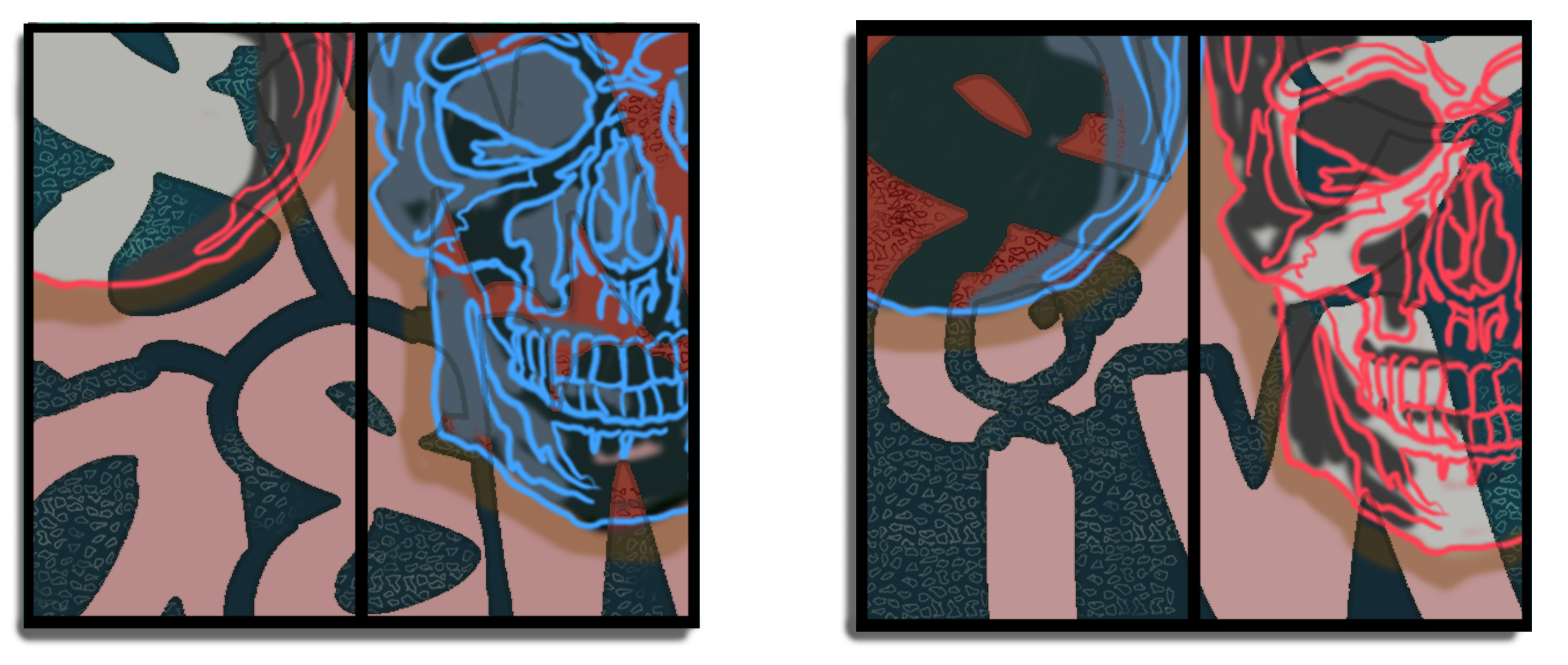 side by side wall art