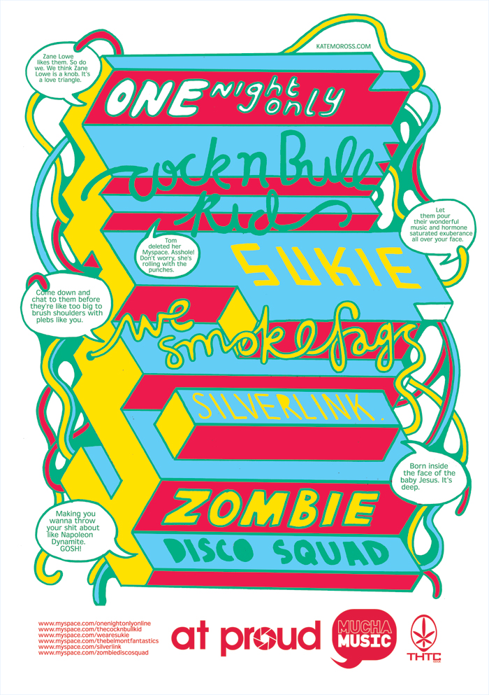 Selected Gig Posters 2006-2010 — Aries Moross