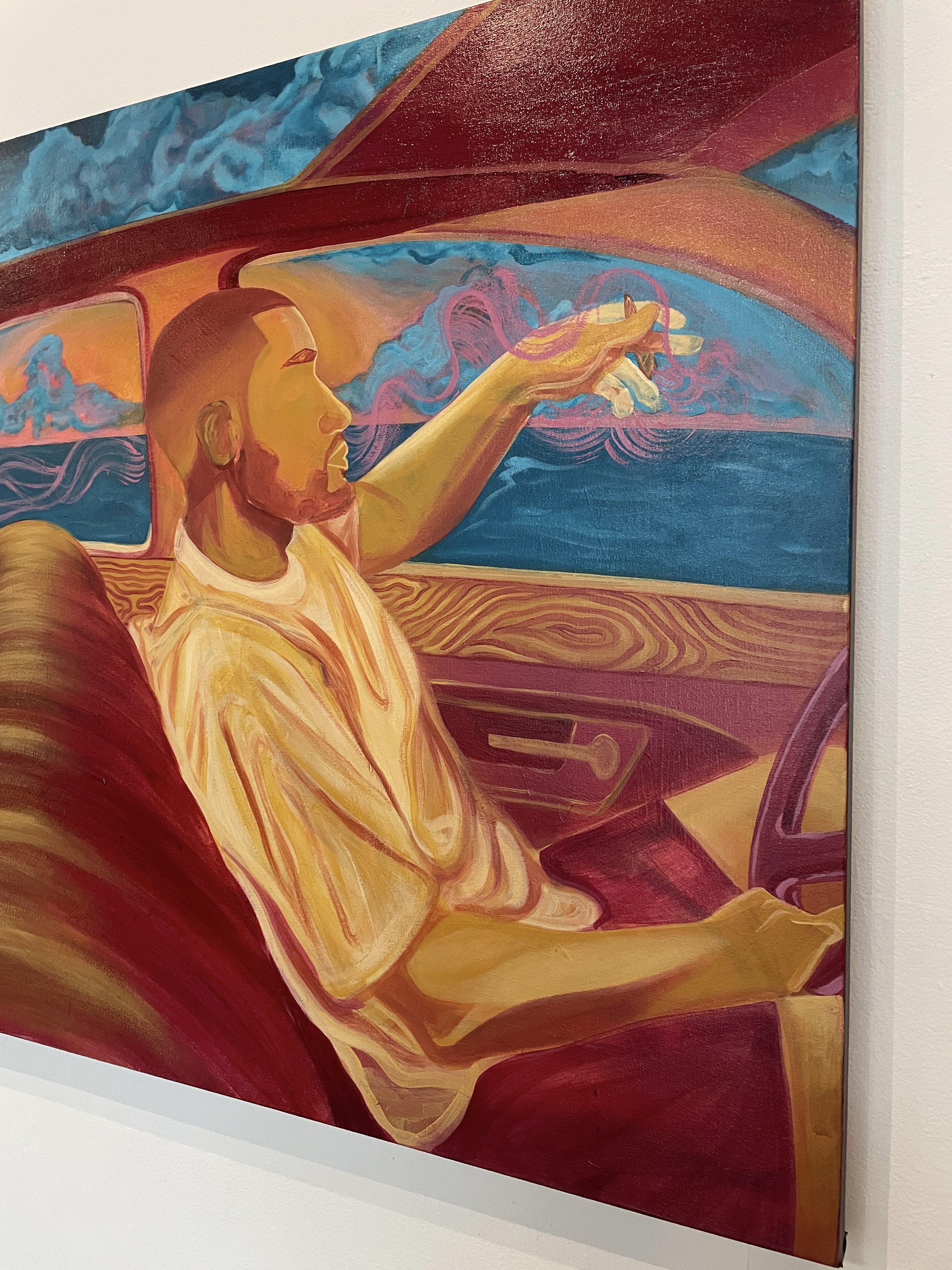 "LV ON LSD", 2023 / 48" x 72"/ acrylic on canvas