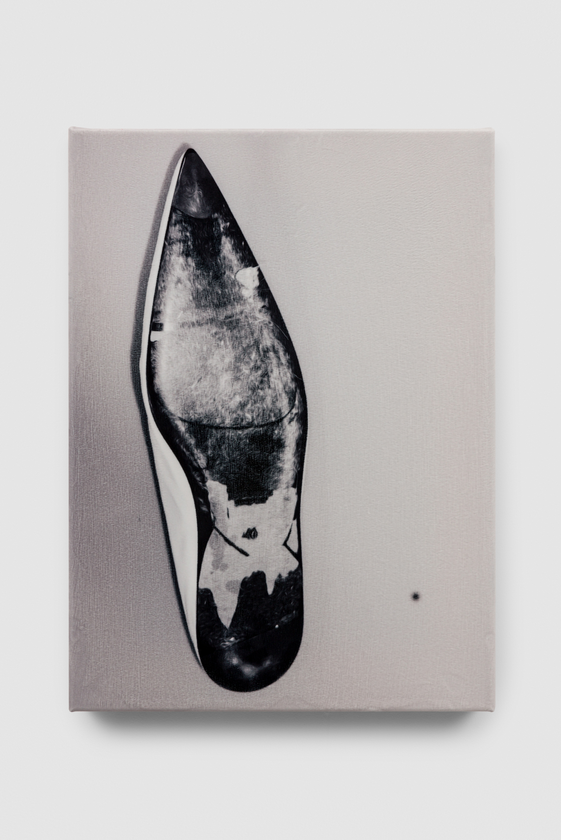 A sole of worn shoe for sale, 2024, C-type print on soft velvet 280gsm, 55cm x 40 cm x 5cm, Unique. 