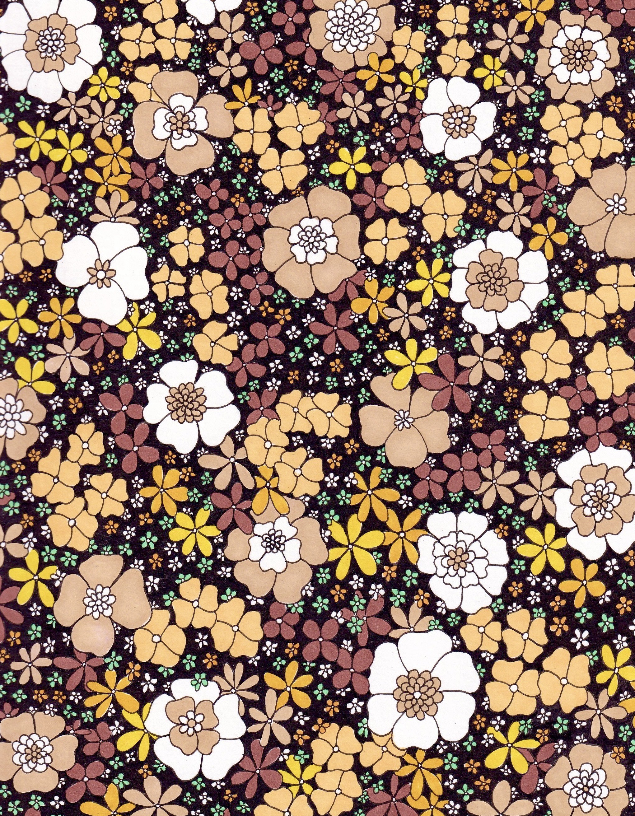 "Super Bloom", Ink on Bristol, 2021.