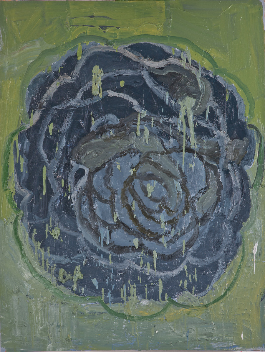 In Between, 2014, oil on canvas, 48x36in