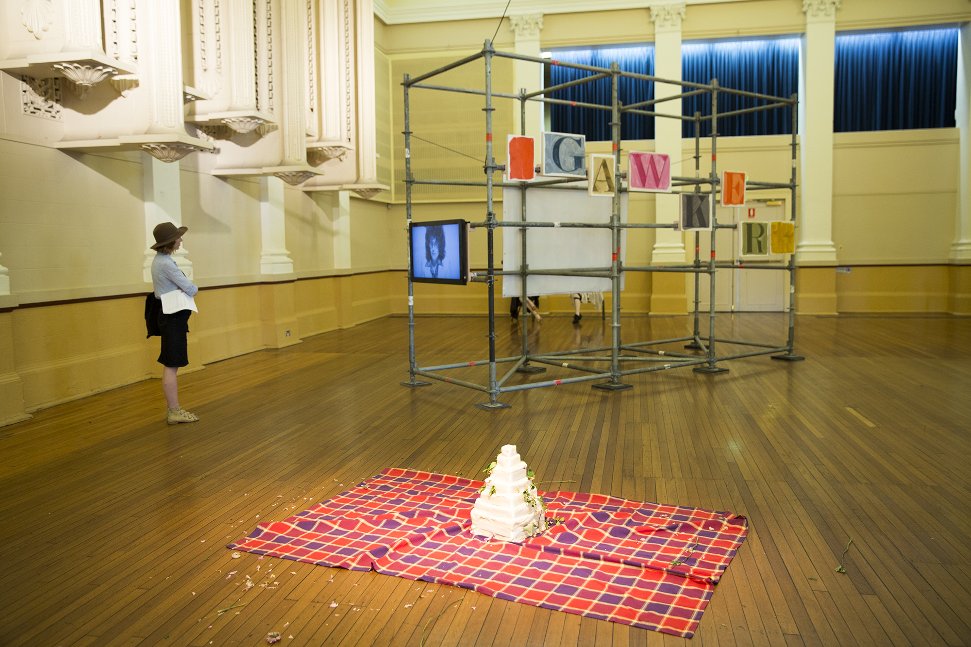 Inside installation view, Paddington Town Hall Sydney, 2017