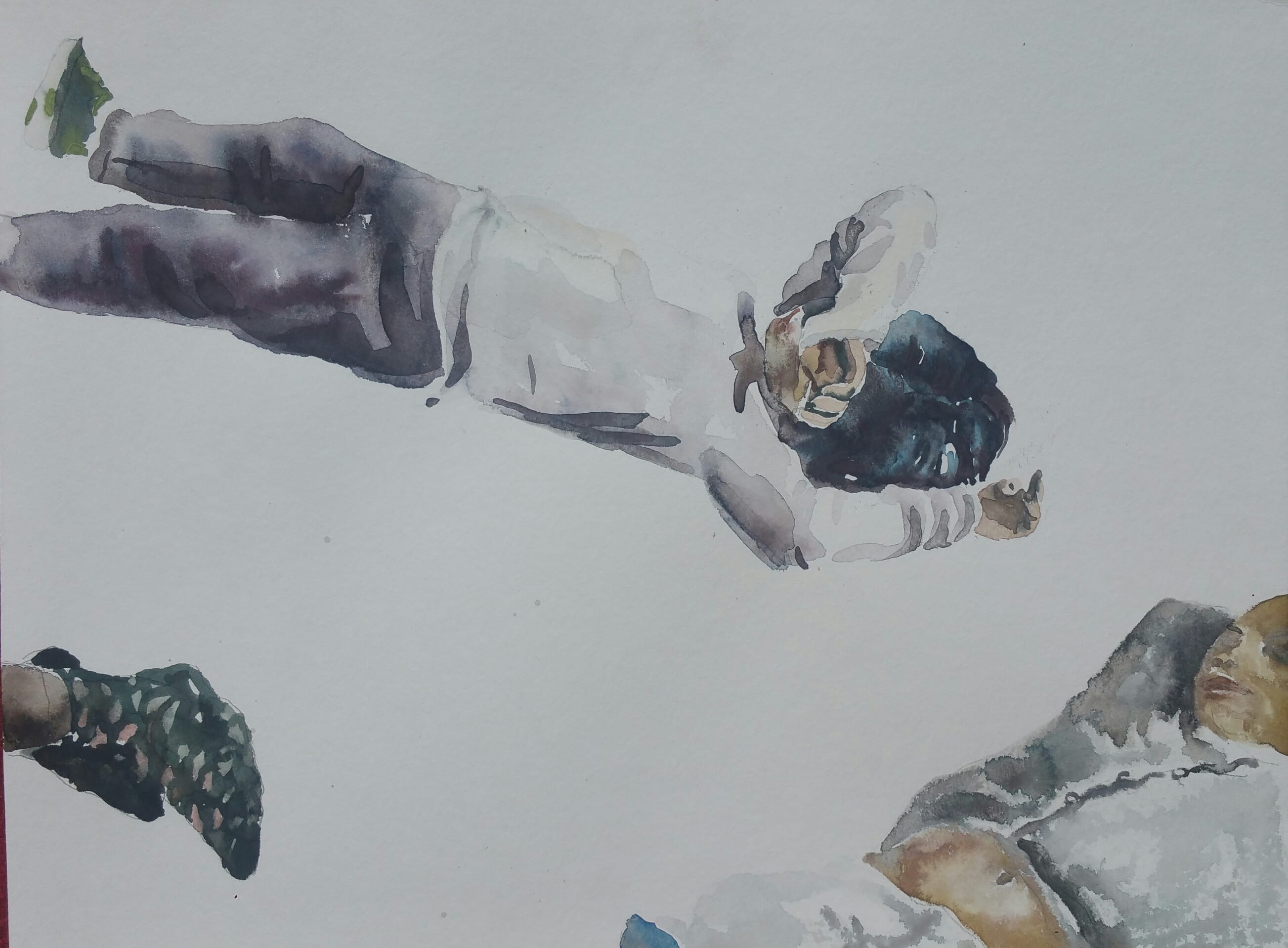 Spiral 4, aquarelle, 30x40cm, 2020