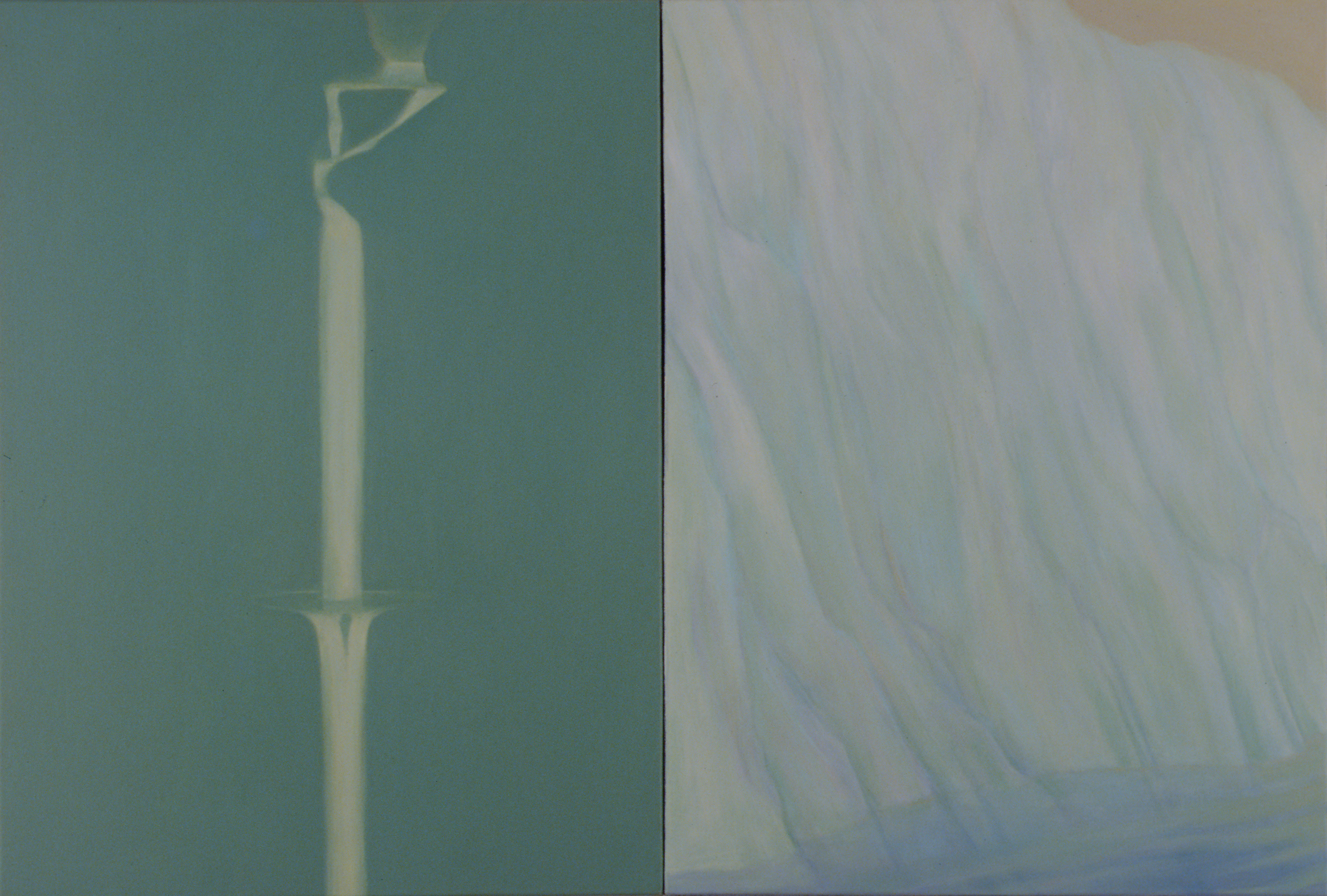 Elements Water Ice (Glacier), 2003, Alkyd oil on canvas over panel, 42 x 62 in.