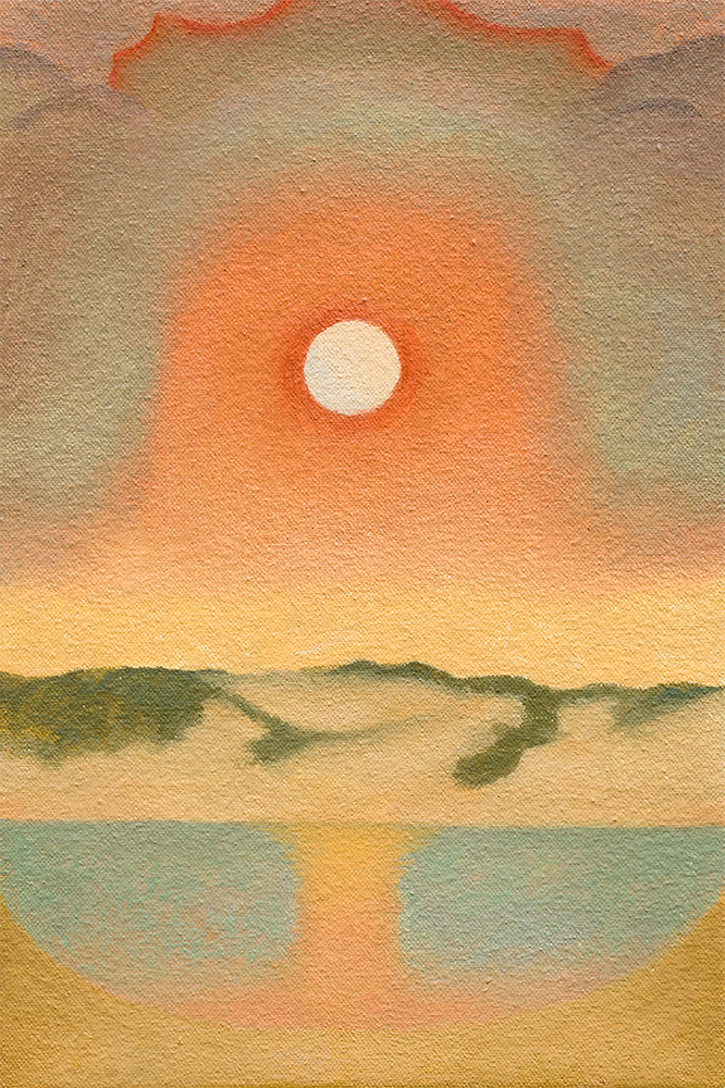 "Crepúsculo do Sul", 2022, óleo sobre tela