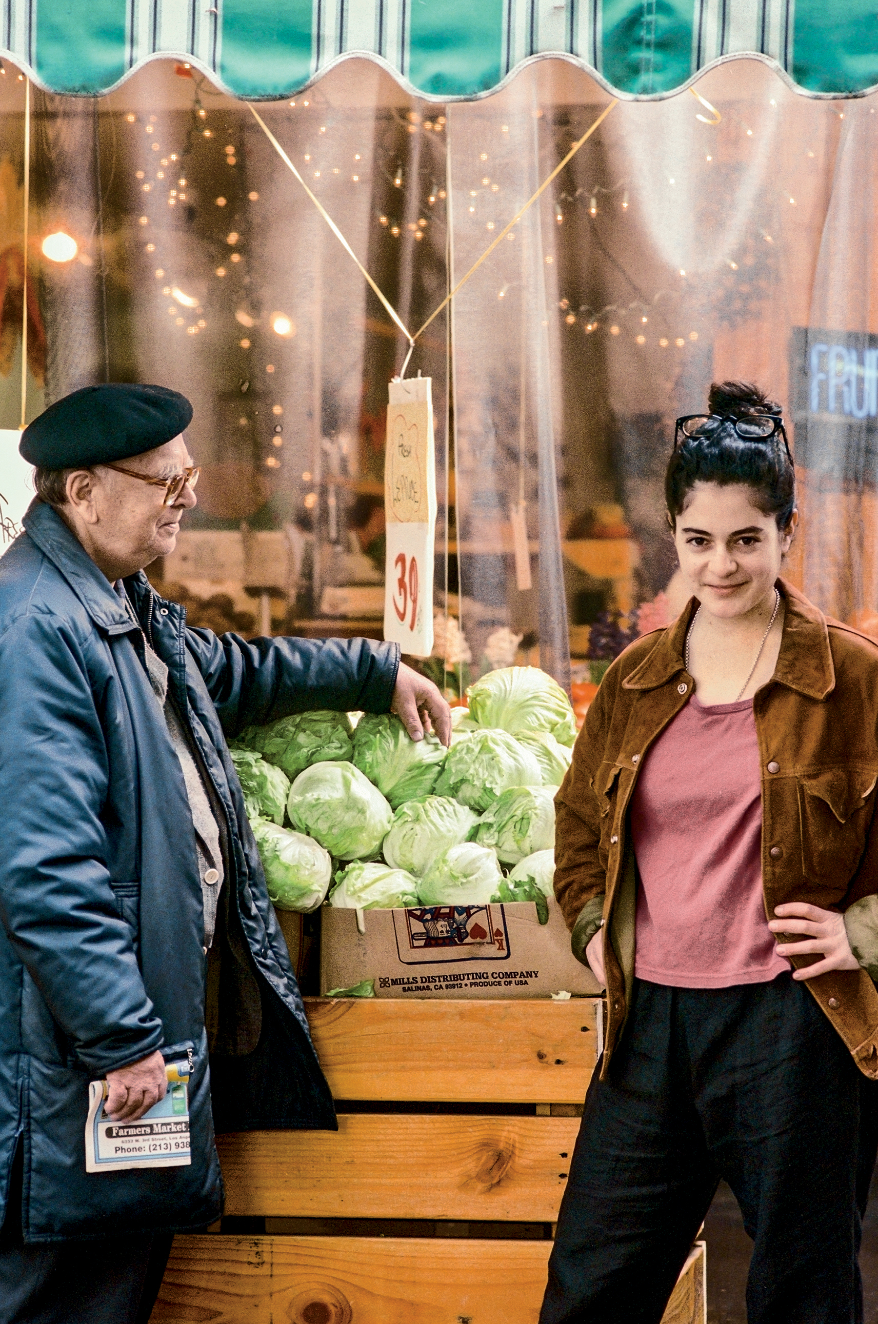 Self-Portrait with Senior Citizen, Farmer&rsquo;s Market, 3rd & Fairfax, Los Angeles, 1995. C-print; 13 &frac34; &times; 9 inches