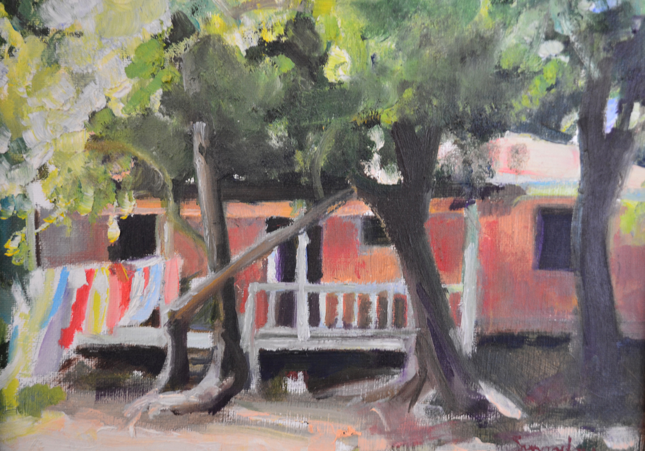 Wash Day | 10"x8" | Oil on canvas