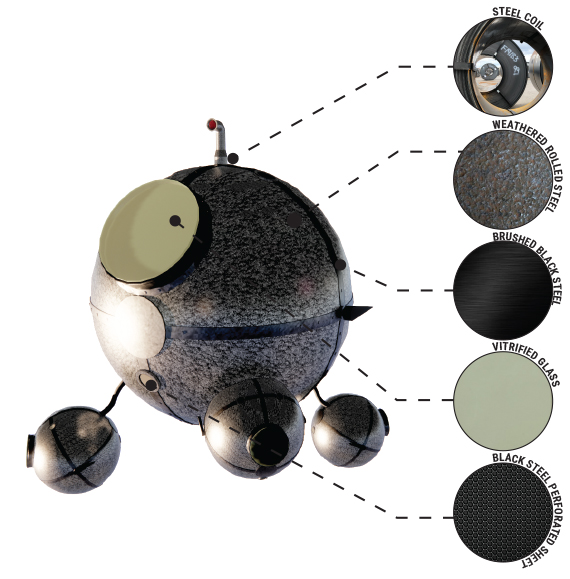 Water purifying biodome – locally sourced materials and decontamination by- products