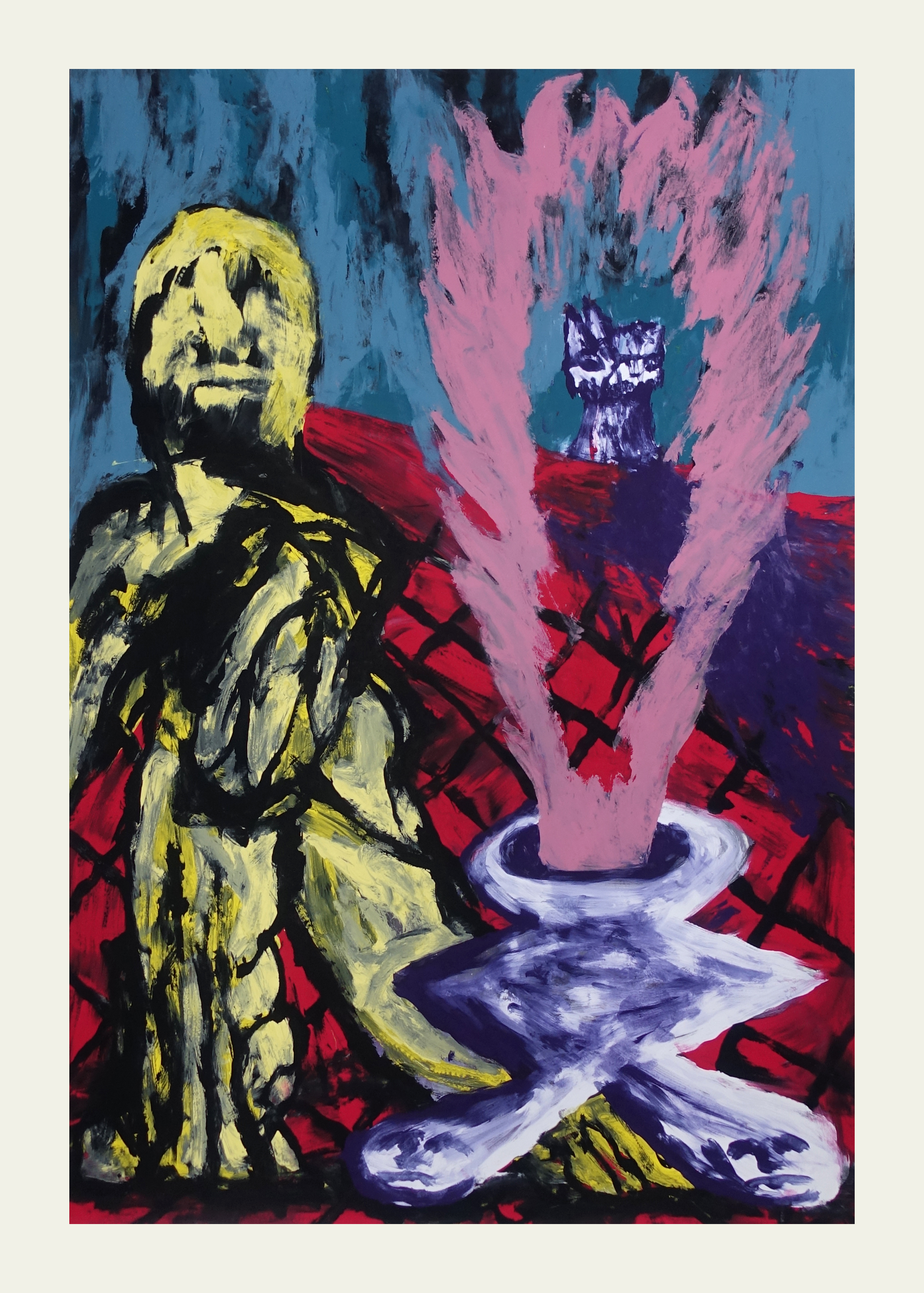 Calcination is the First Step of the Wise Onesserigraphic monotype on paper, 140x100cm, 2024