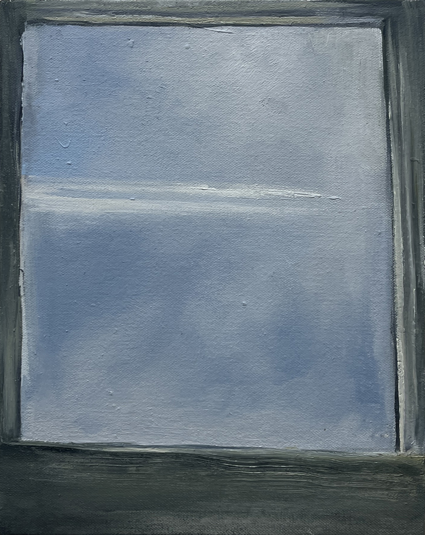 Window Painting (September 2025 #6), Oil on muslin mounted on wood
