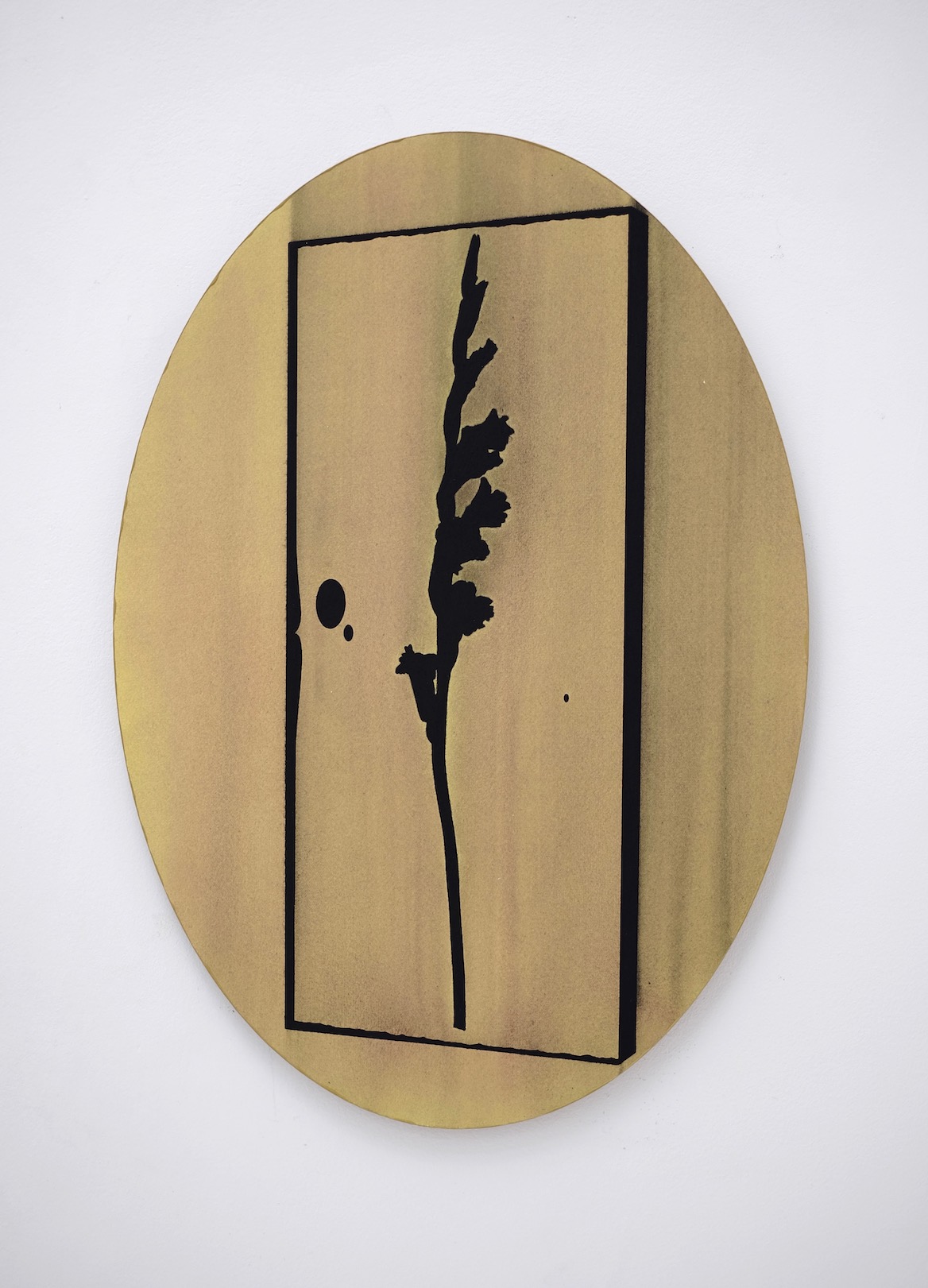 Untitled 2020, acrylic on paper/aluminium, 44.5 x 31 cm