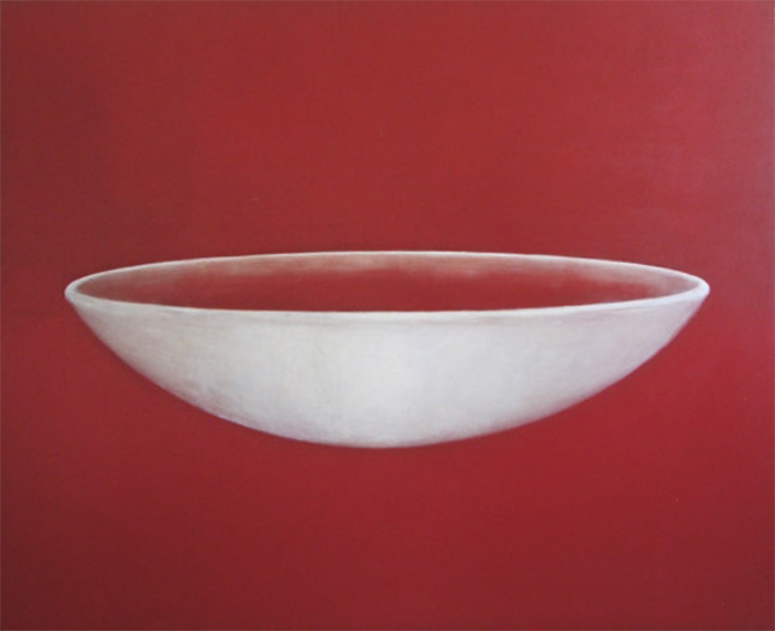 Red Vase 1998. Acrylic on canvas, 185 x 215 cm (73 x 85 inches)