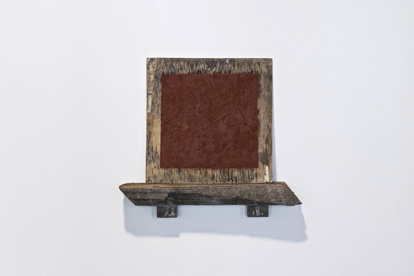 Ormidale Building Demolition Site Monochrome - ground brick pigment, galkyd, wood - 2015