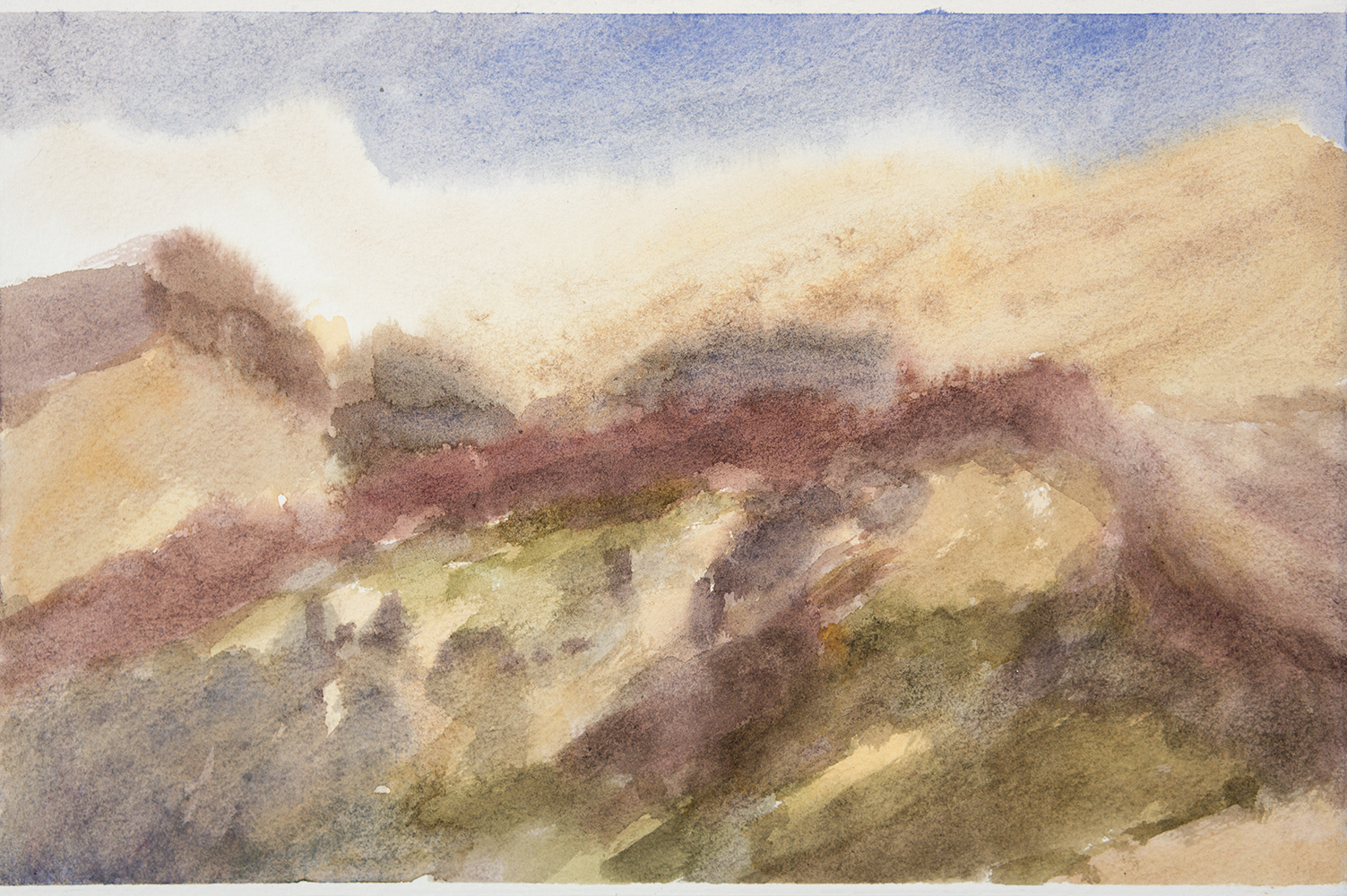 Lumière, couchantwatercolour on paper18 x 24 cm, 2022  