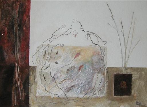 Al deze strelingen Werk op papier Dit werk is verkocht.