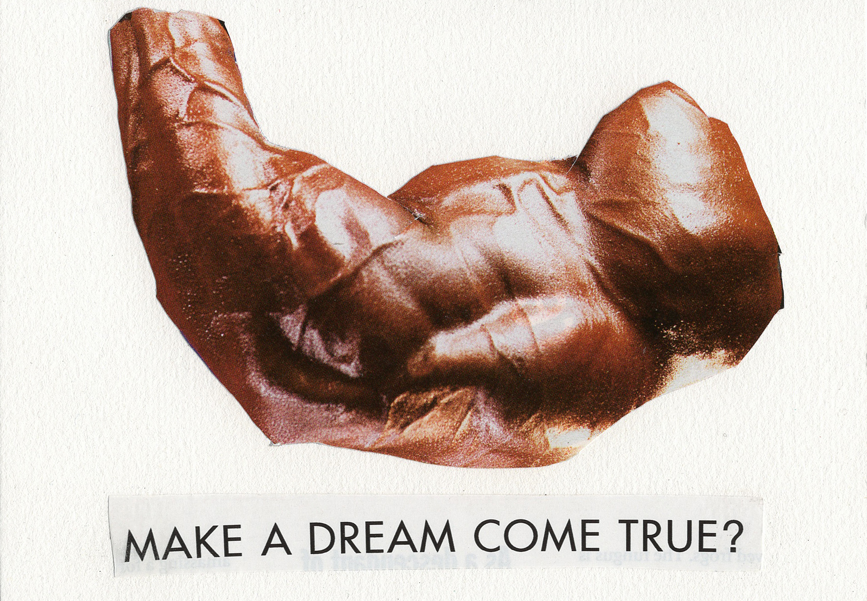 Make a Dream Come True?, 2023, photomontage, 15 x 10 cm