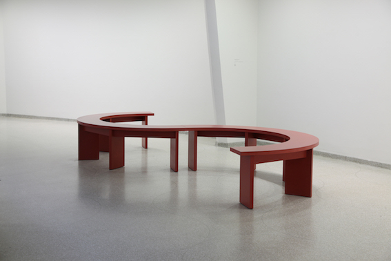 Audio guide benches, 2008, theanyspacewhatever, Guggenheim Museum, 2008