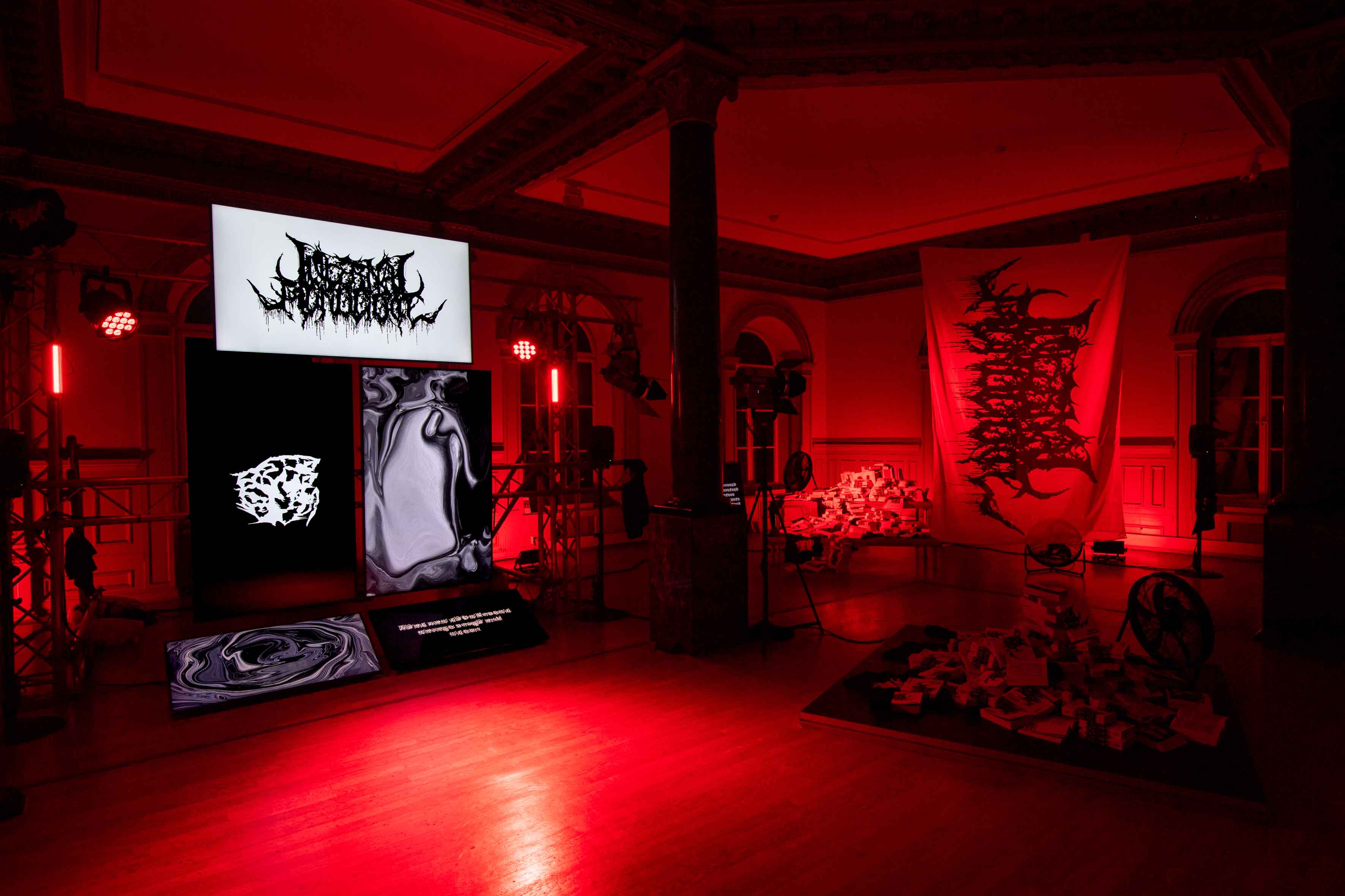 INFERNAL MONOLOGUE by SAMUEL BRZESKI at KUNSTHALL 3,14 curated by MALIN BARTH [from 20250117 to 20250413] [Photo: Thor Brødreskift]