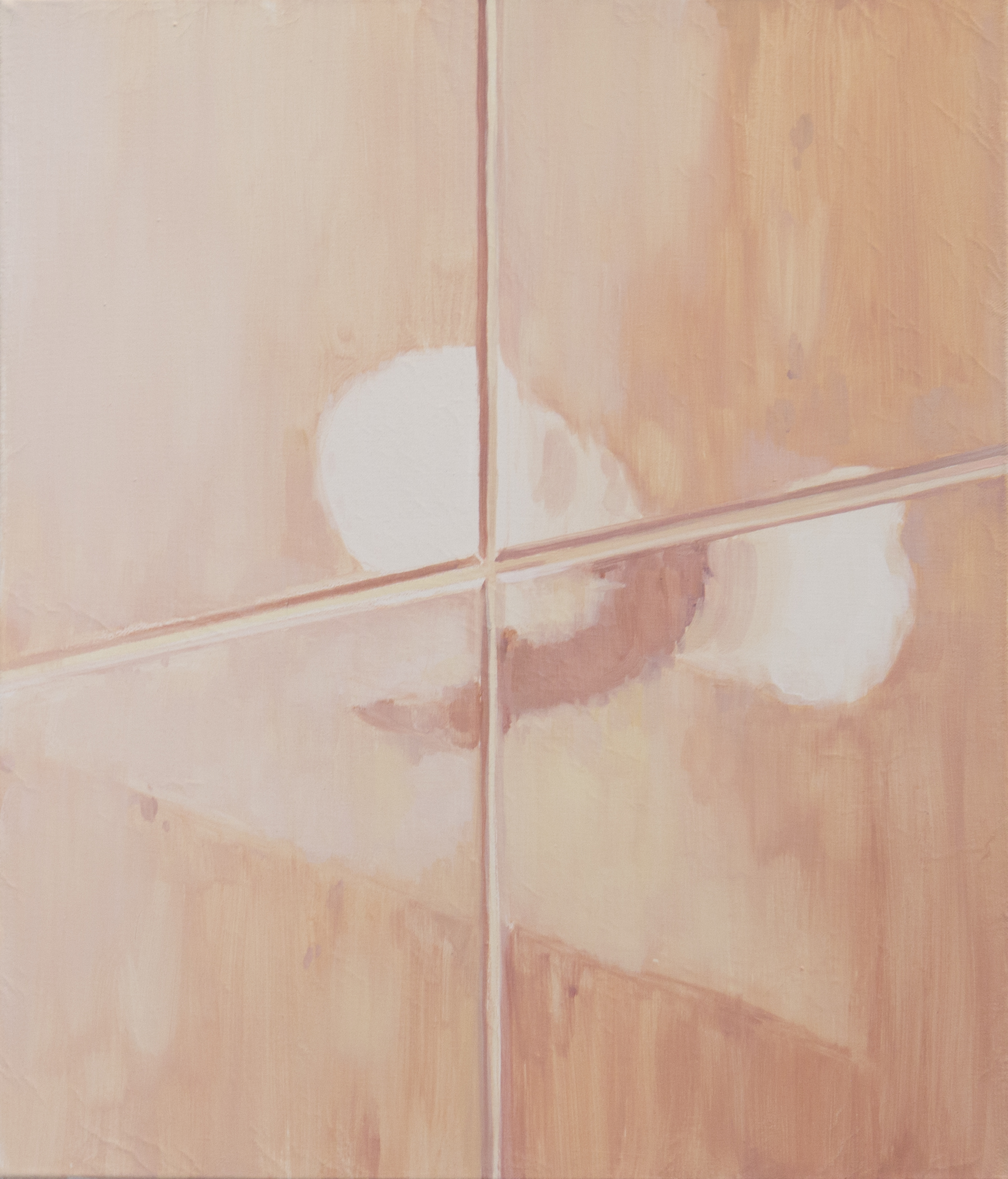 Two Lights, 2018, oil on linen, 53x45.5cm