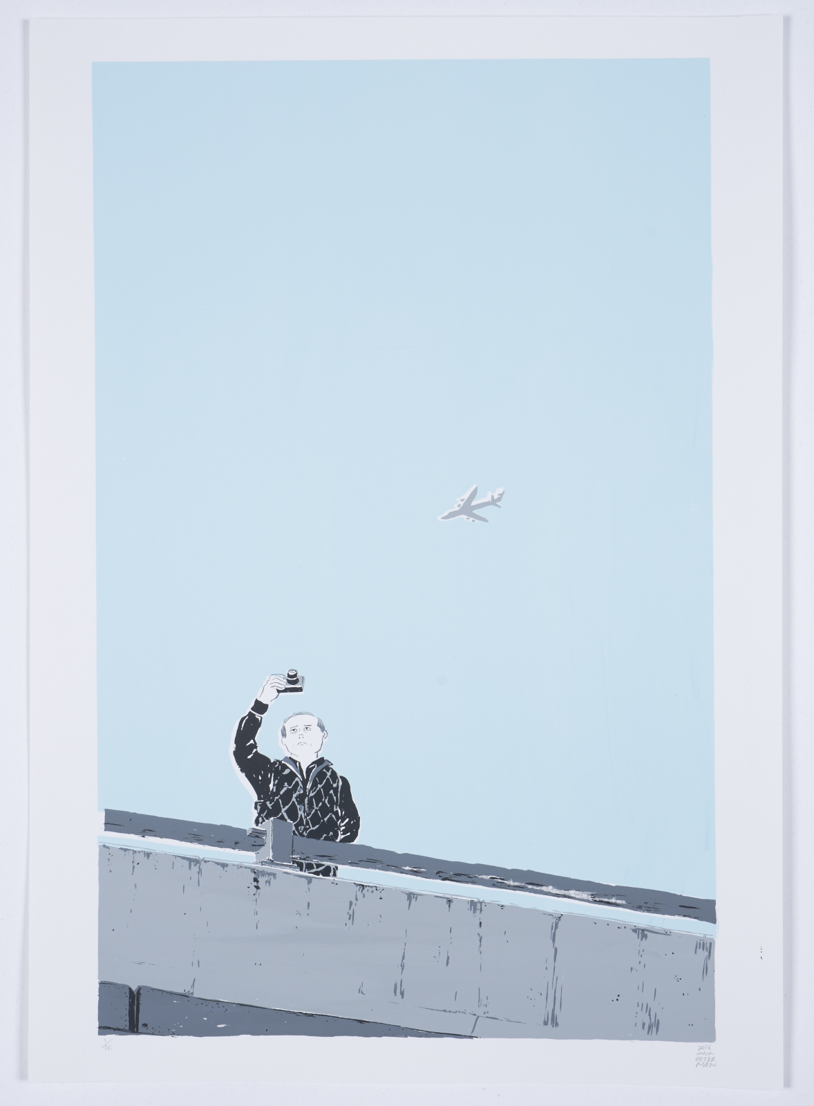 Man with a camera, 4-colour silkscreen print, W420x H594mm, Edition of 10, 2016