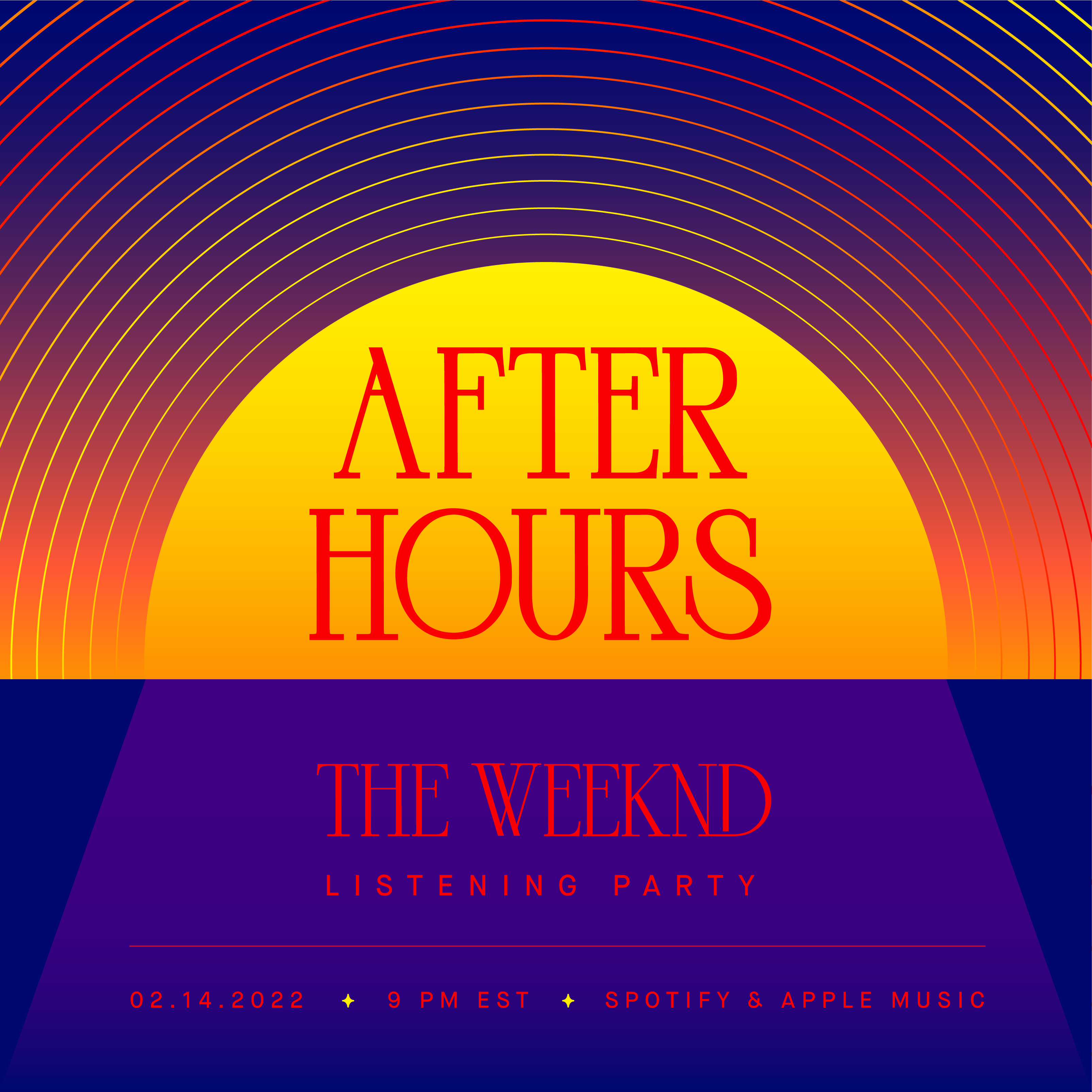 The Weeknd - After Hours Deluxe Waveform Poster by lisskand on