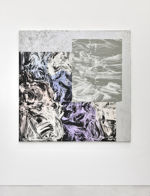 Ravalement #2, 2017 Acrylique et mortier sur toile 190 x 190 cm