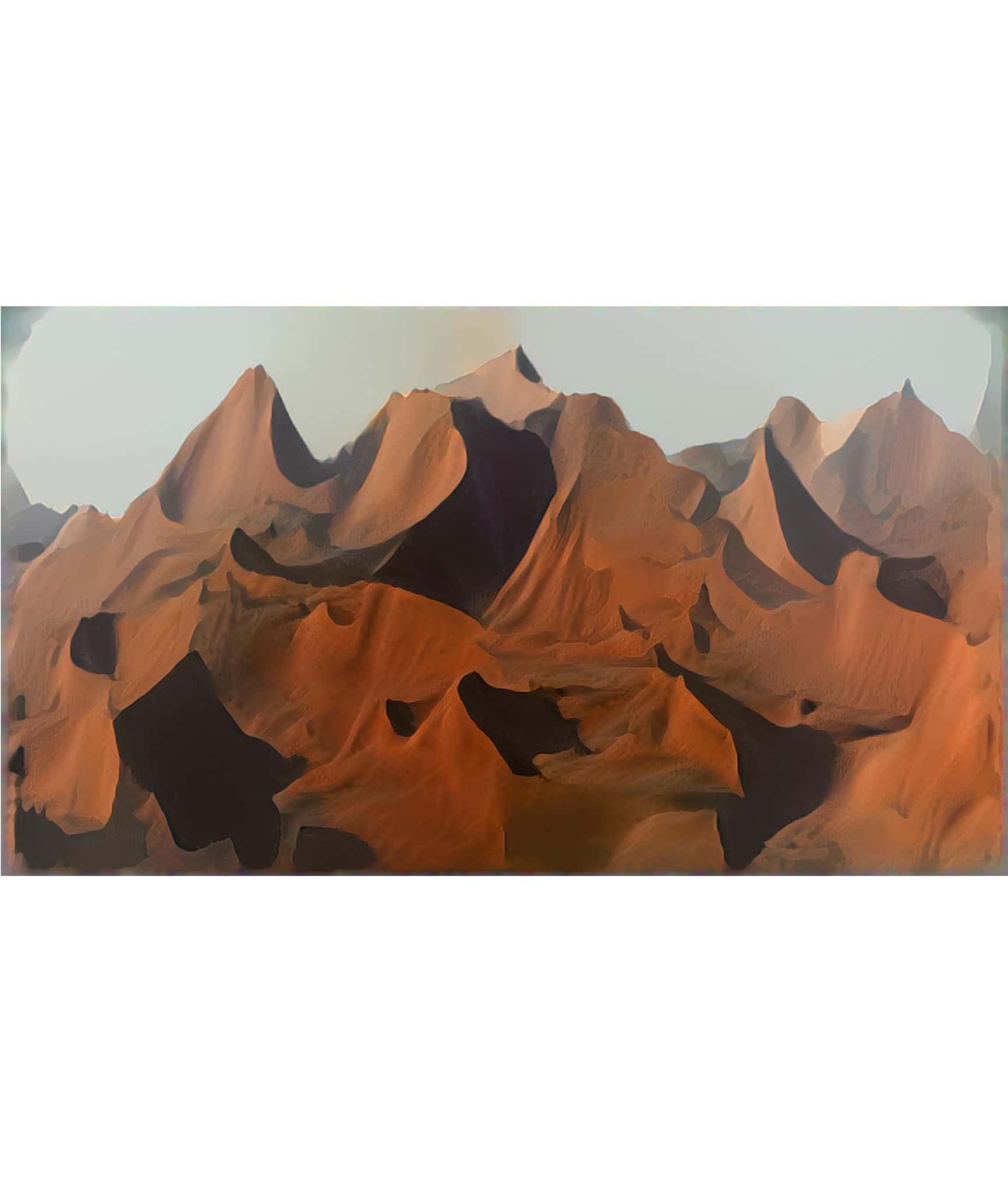 Neural algorithm Output layers. Anton Bundenko, 2020. New Nature series. Data, neural algorithms, digital (sketch / material for artwork).
