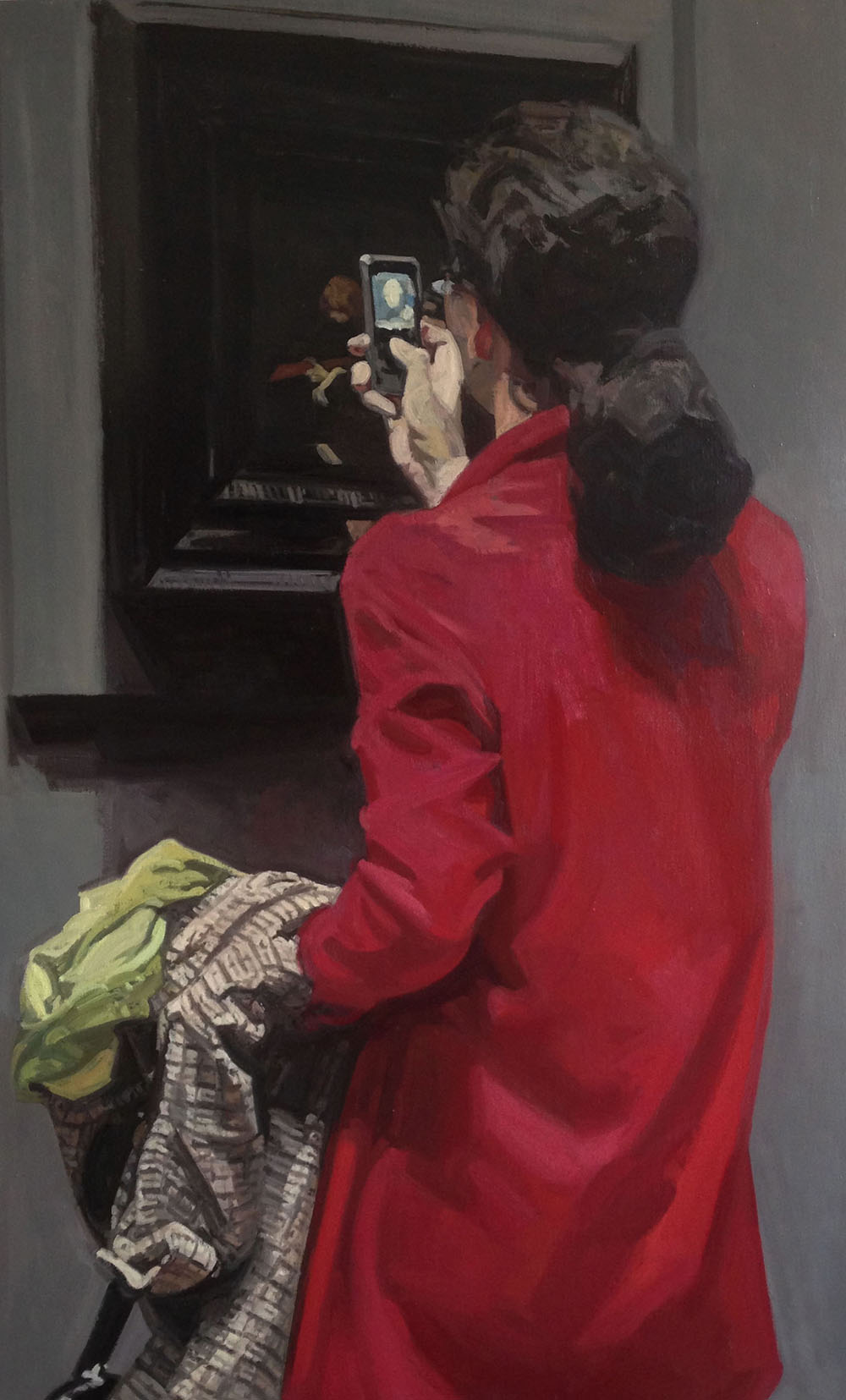 Sans titre, huile sur toile, 145 x 89 cm, 2012