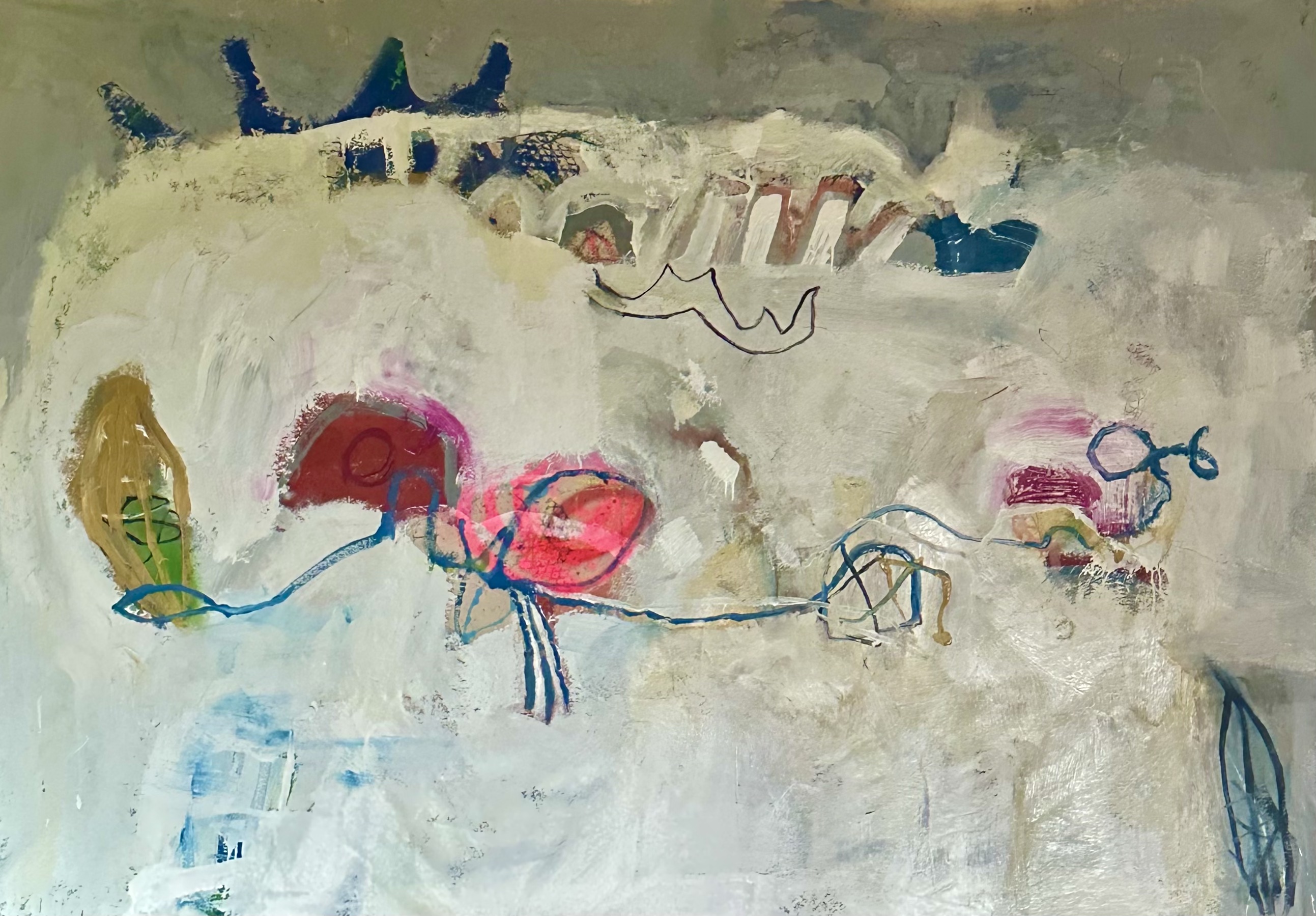 super valid and plays the celloMixed Media on Canvas 118cm x 168cm︎