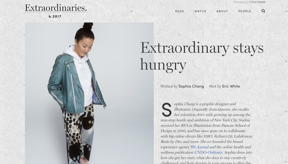 Cole Haan 'Extraordinaries' x Sophia Chang — Sophia Chang™ Illustration ...
