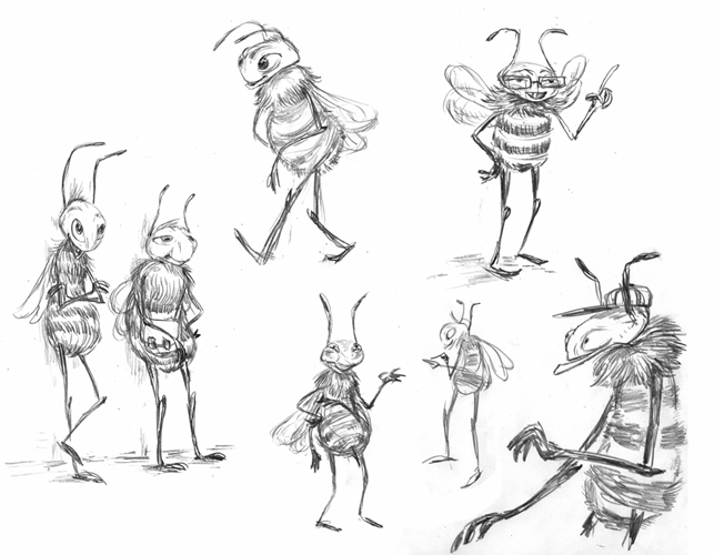 Character design on a pitch at  Studio Aka  .