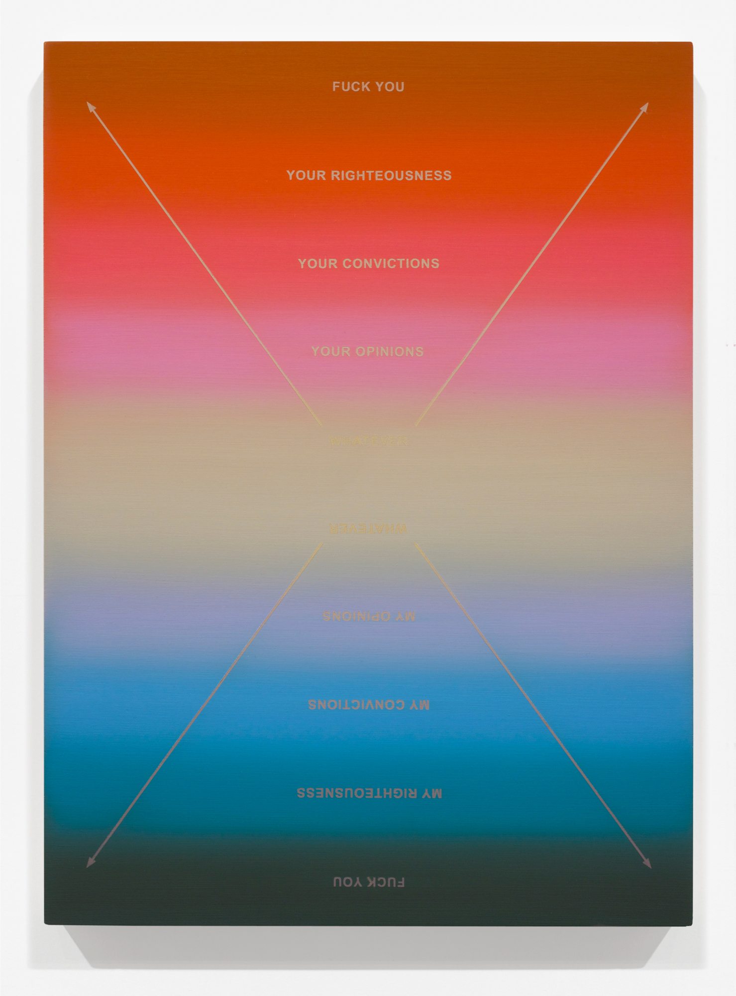 Middle Ground. 2012. Oil and acrylic on wood panel, 22" x 16" (56 x 41 cm)