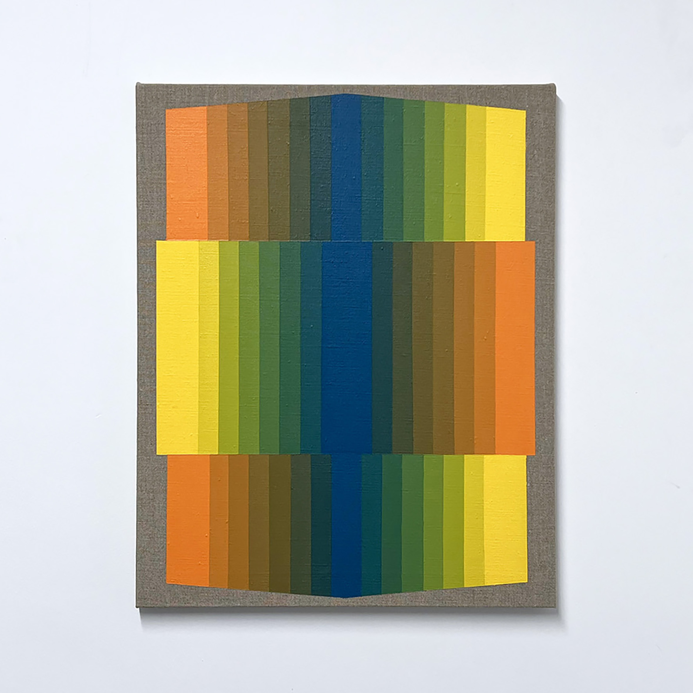 Machbands (chroma) LXXXV, 51cm x 41cm, acrylic on linen