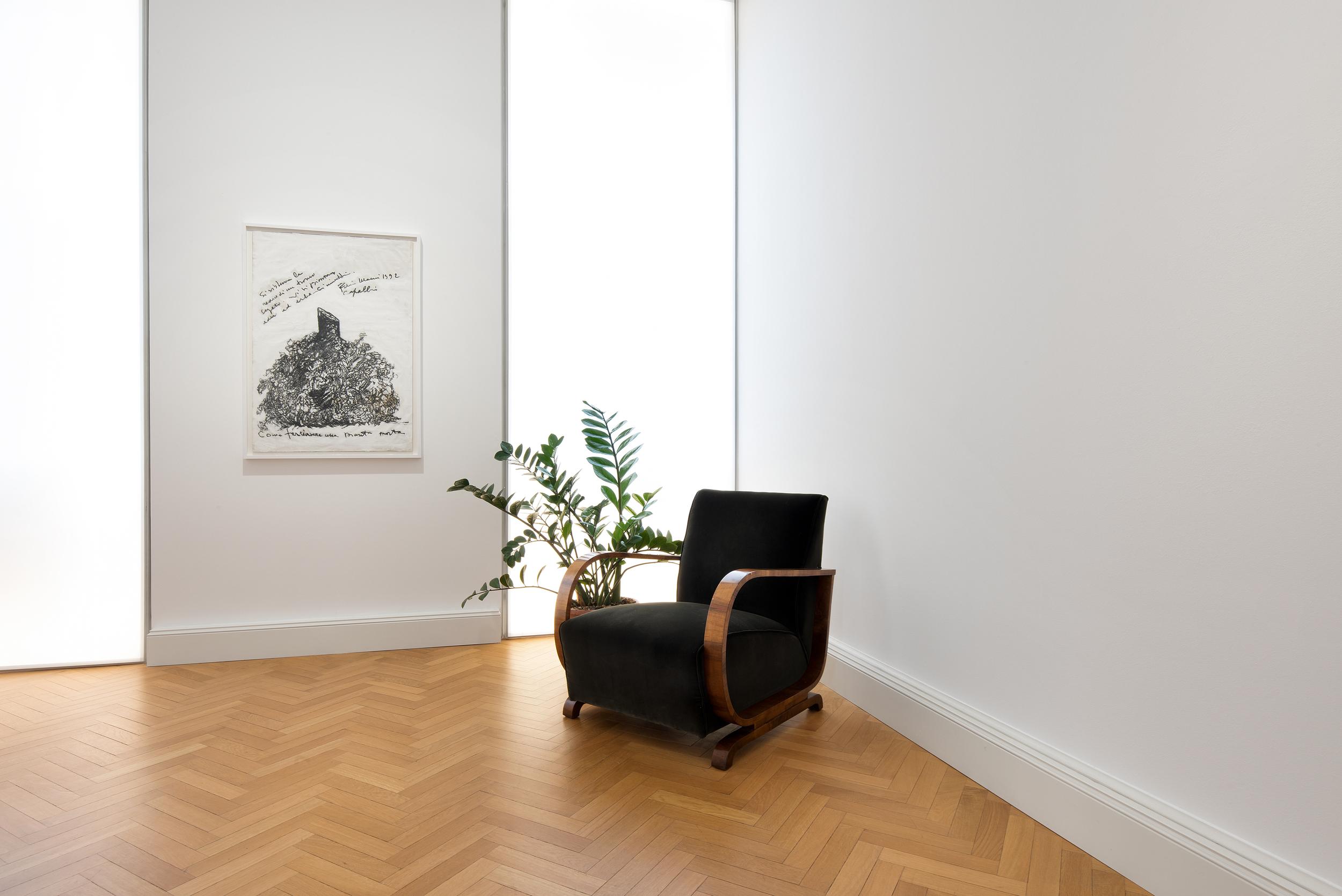 Installation view della mostra, Fabio Mauri, Opere dall'Apocalisse