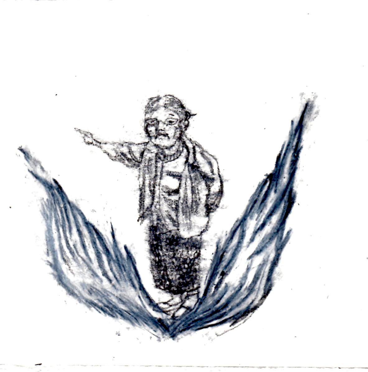 4-1. December 7th, 2015, dream record drawing / Keywords - grandmother