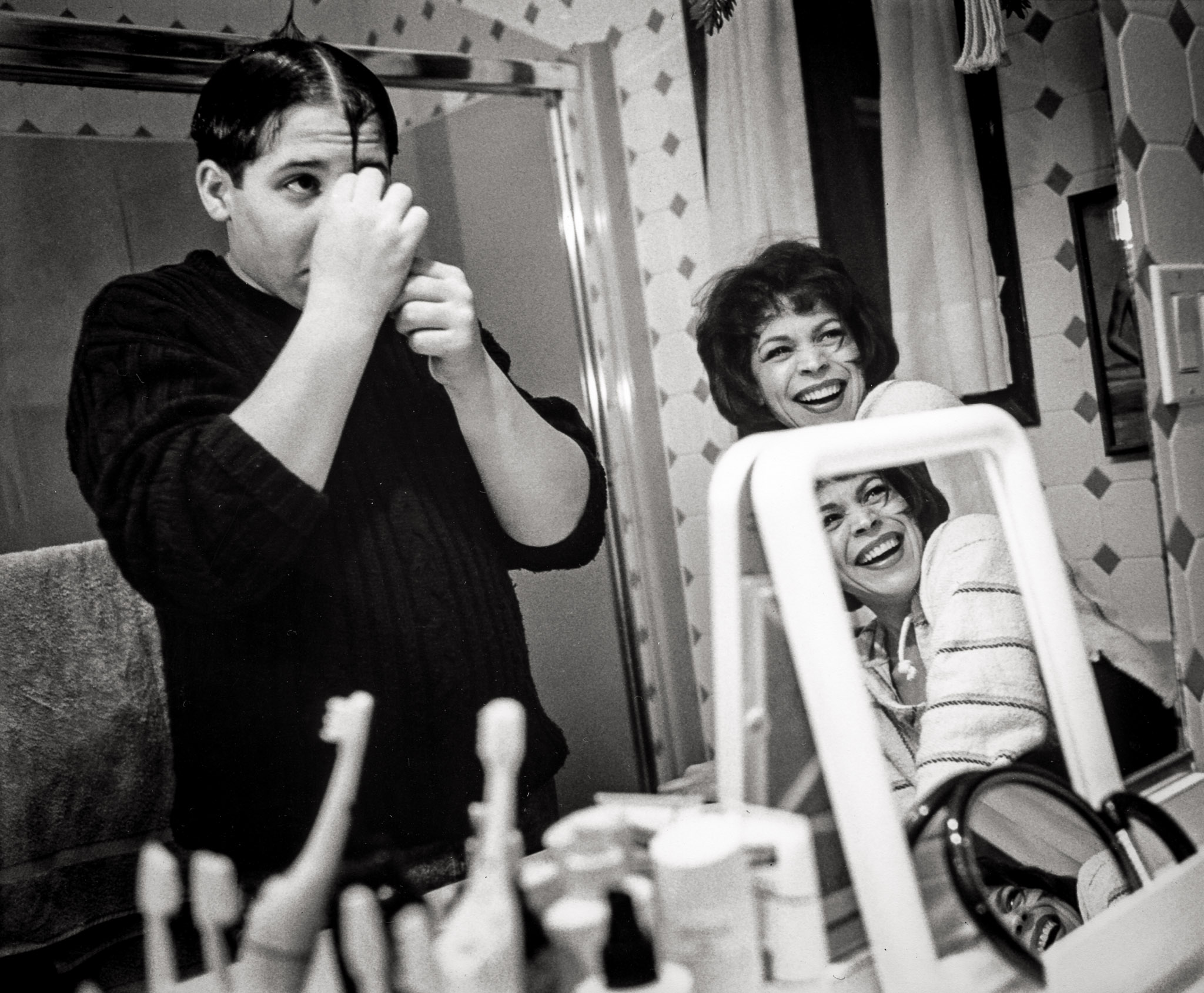 A single mother, Diane sought to protect her sons by shielding them from the effects of her treatment, at a price of losing the understanding she needed. Still, each helped in the way he knew. Her son Ari bolstered her spirits with his antics.