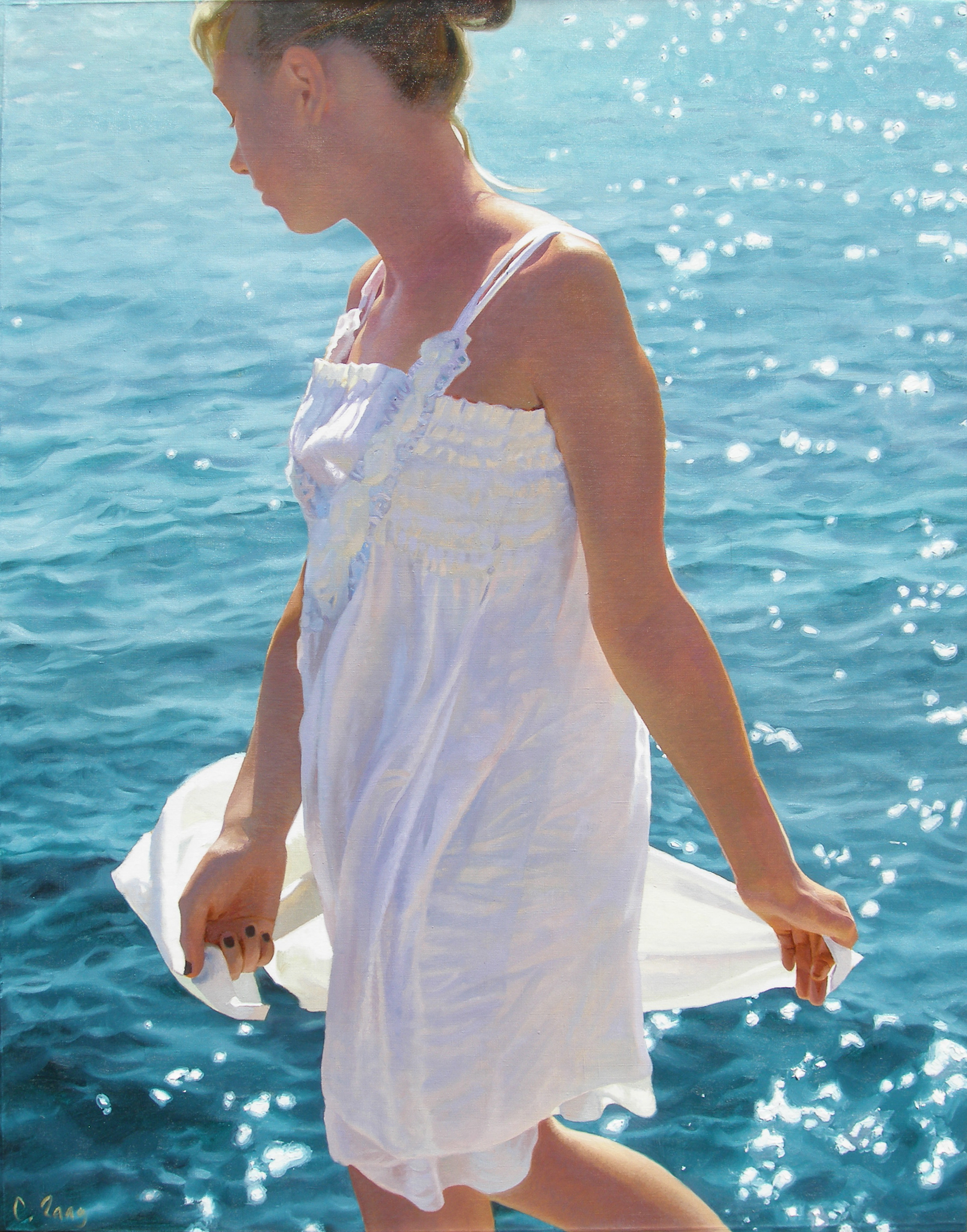 "Reality III", 2018, oil on canvas, 130 × 100 cm