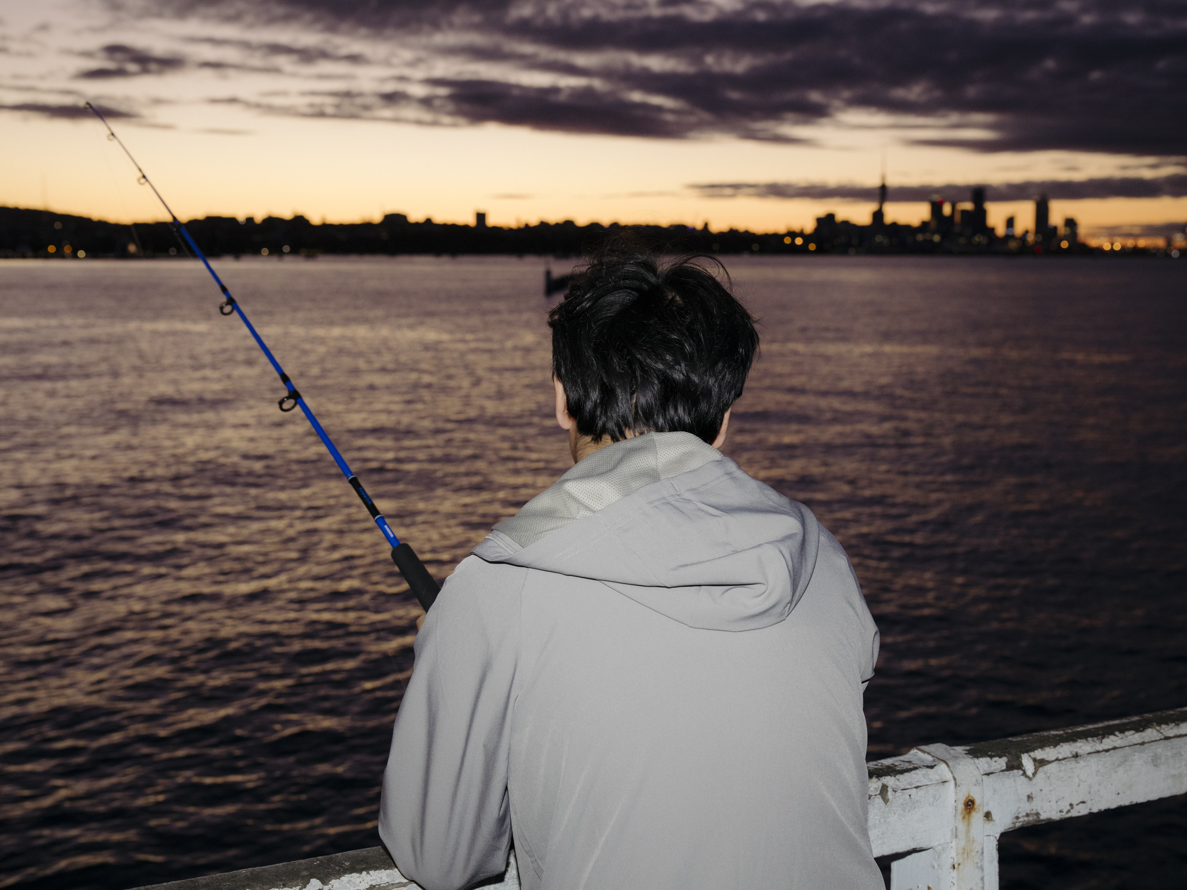 Fishing from Okahu Bay Wharf