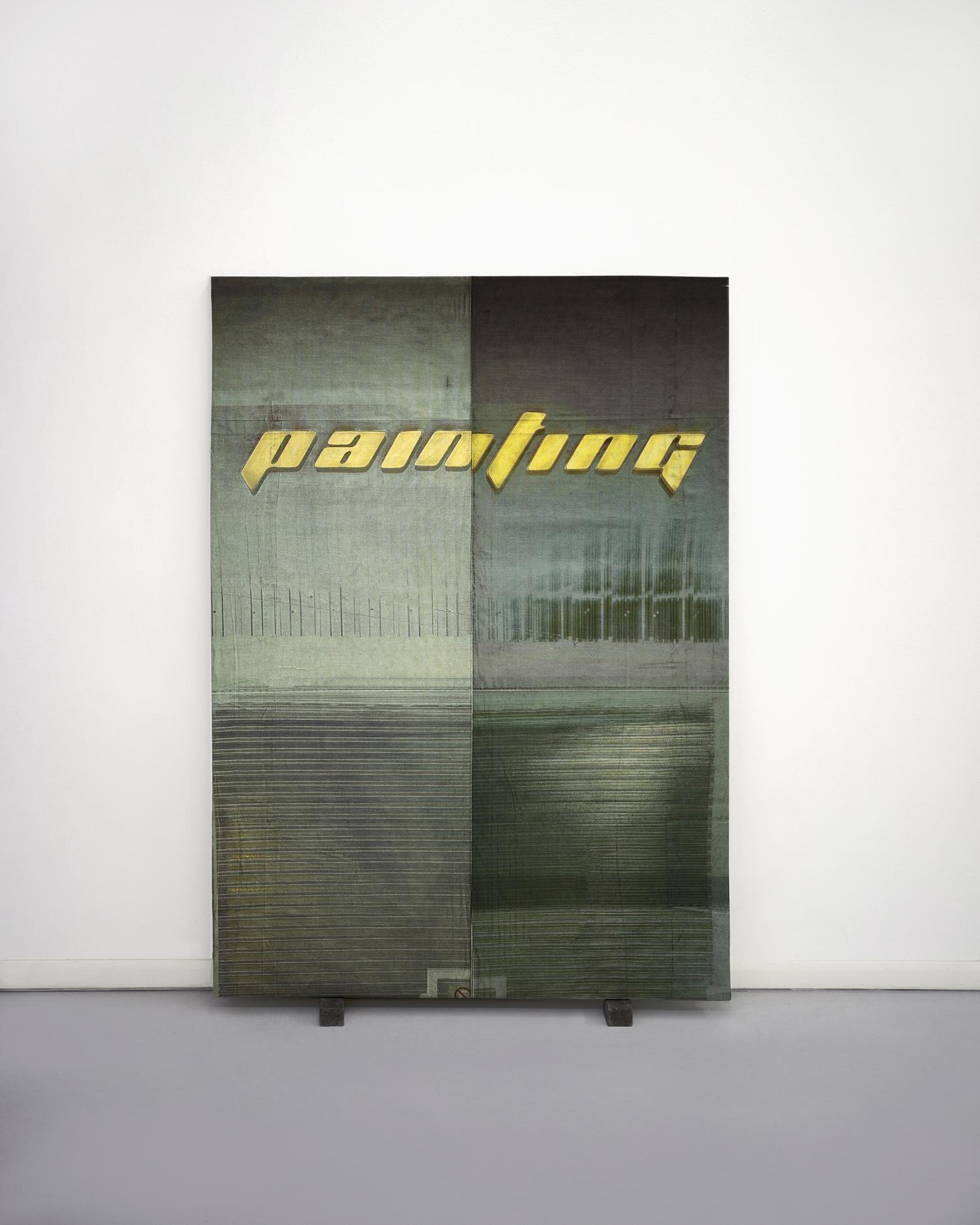 Luca Massaro, Painting, Buenos Aires, 2024, stampa inkjet su tela di lino 180x125x5