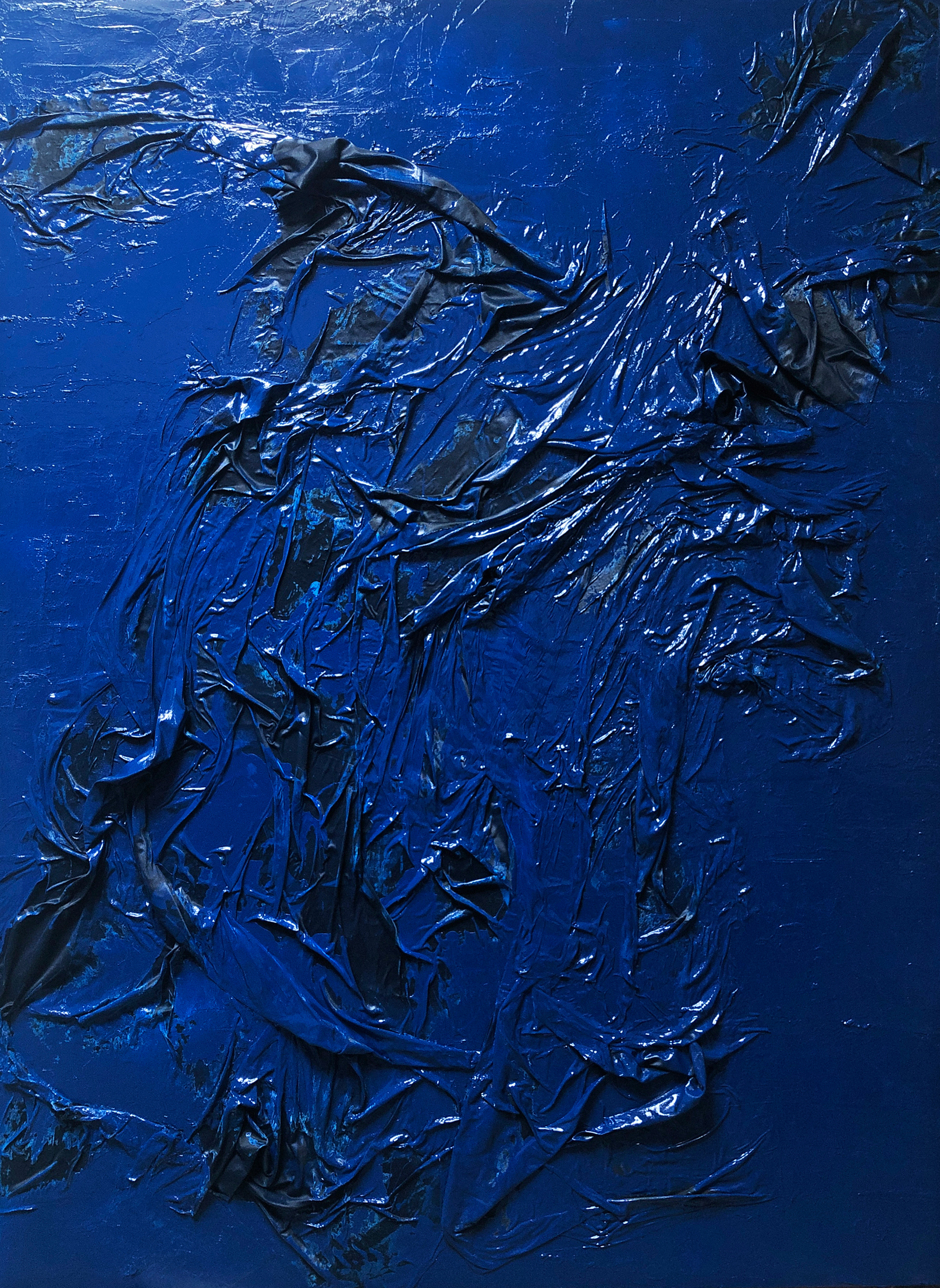 6. Number 3 2019 digital print enamel on canvas 96 x 72’ inches