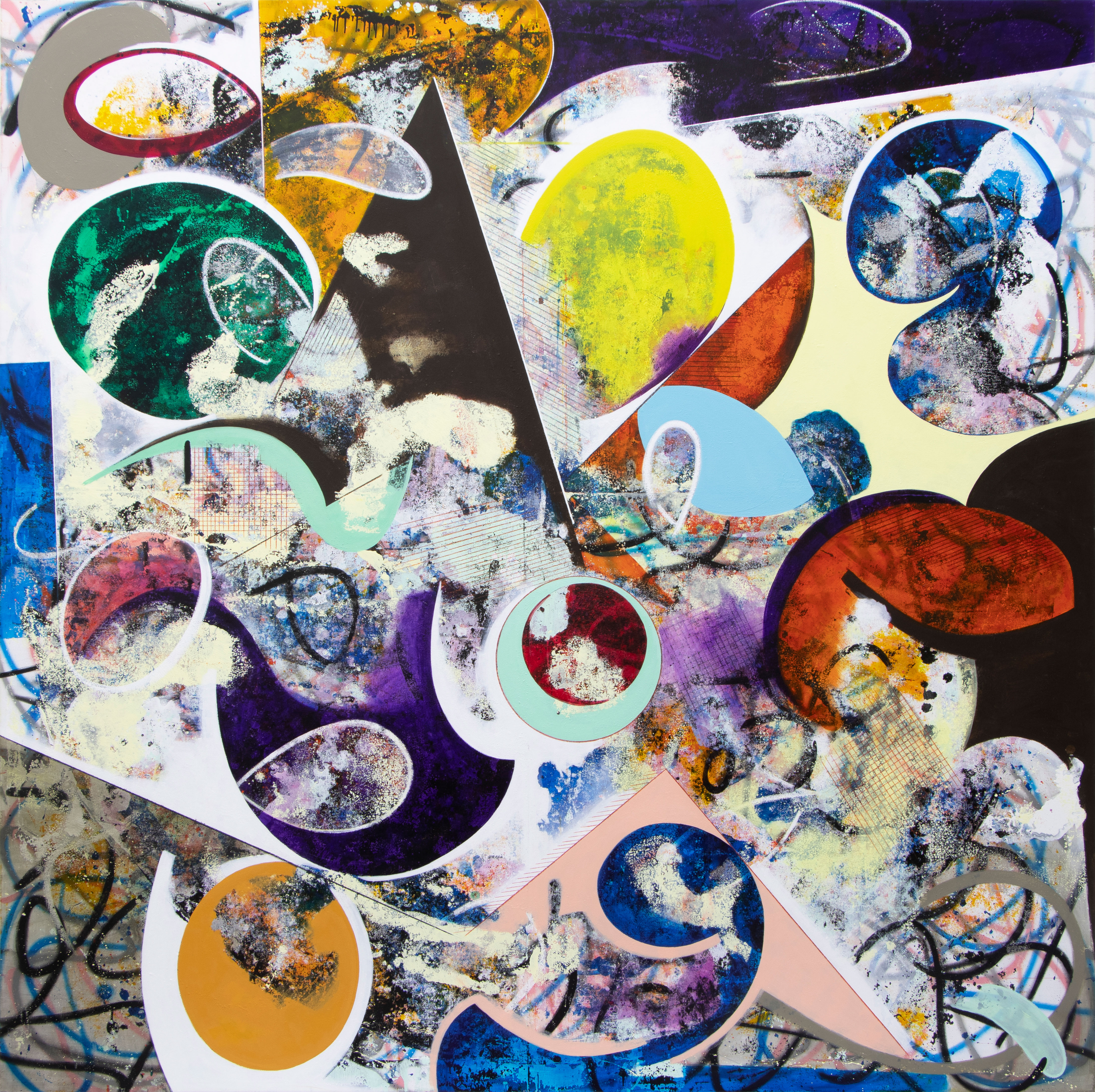 Paraíso #26, 2025. 200x200 cm. Oil on canvas.