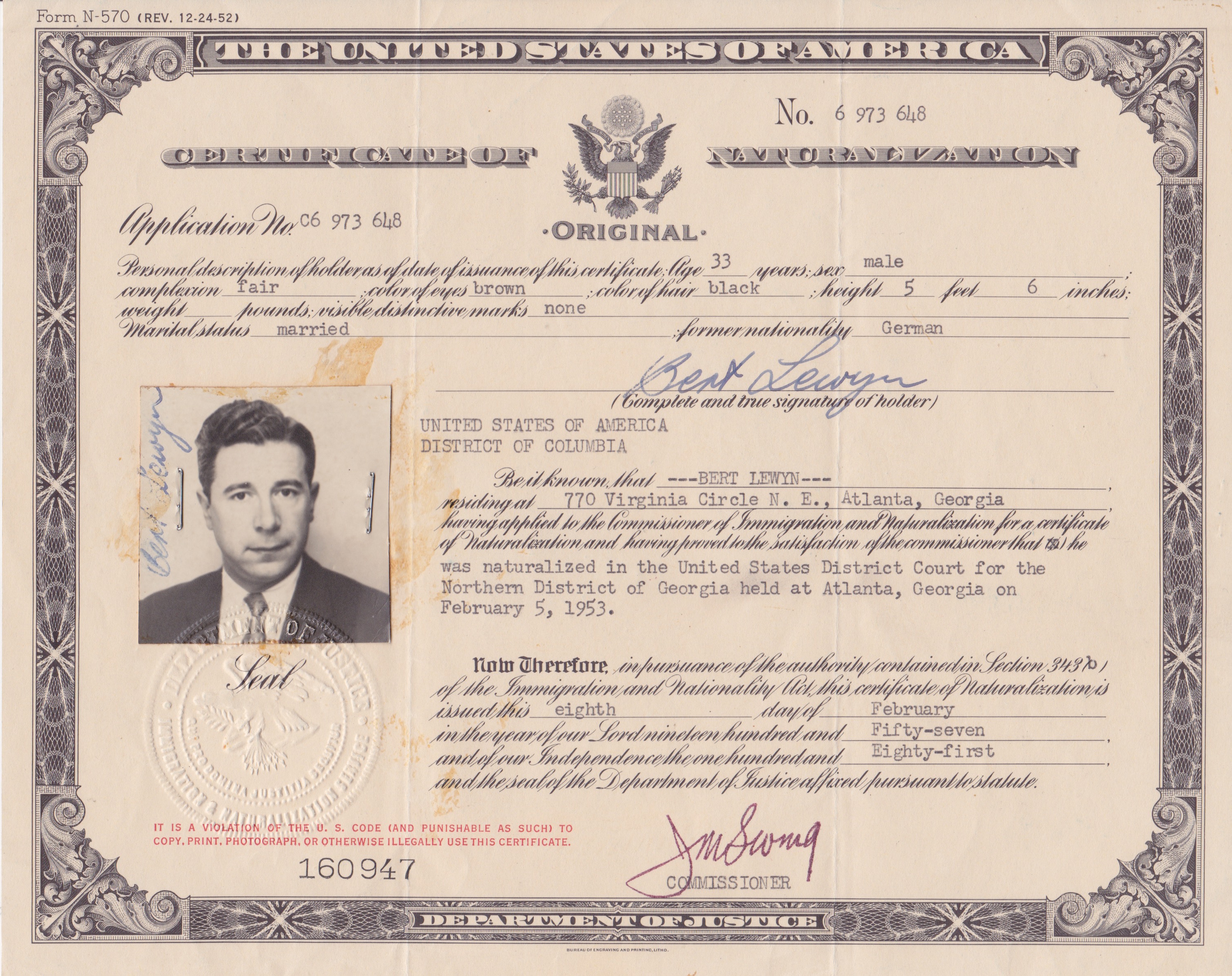 Naturalization and Early Life in the US — On the Run in Nazi Berlin: A ...