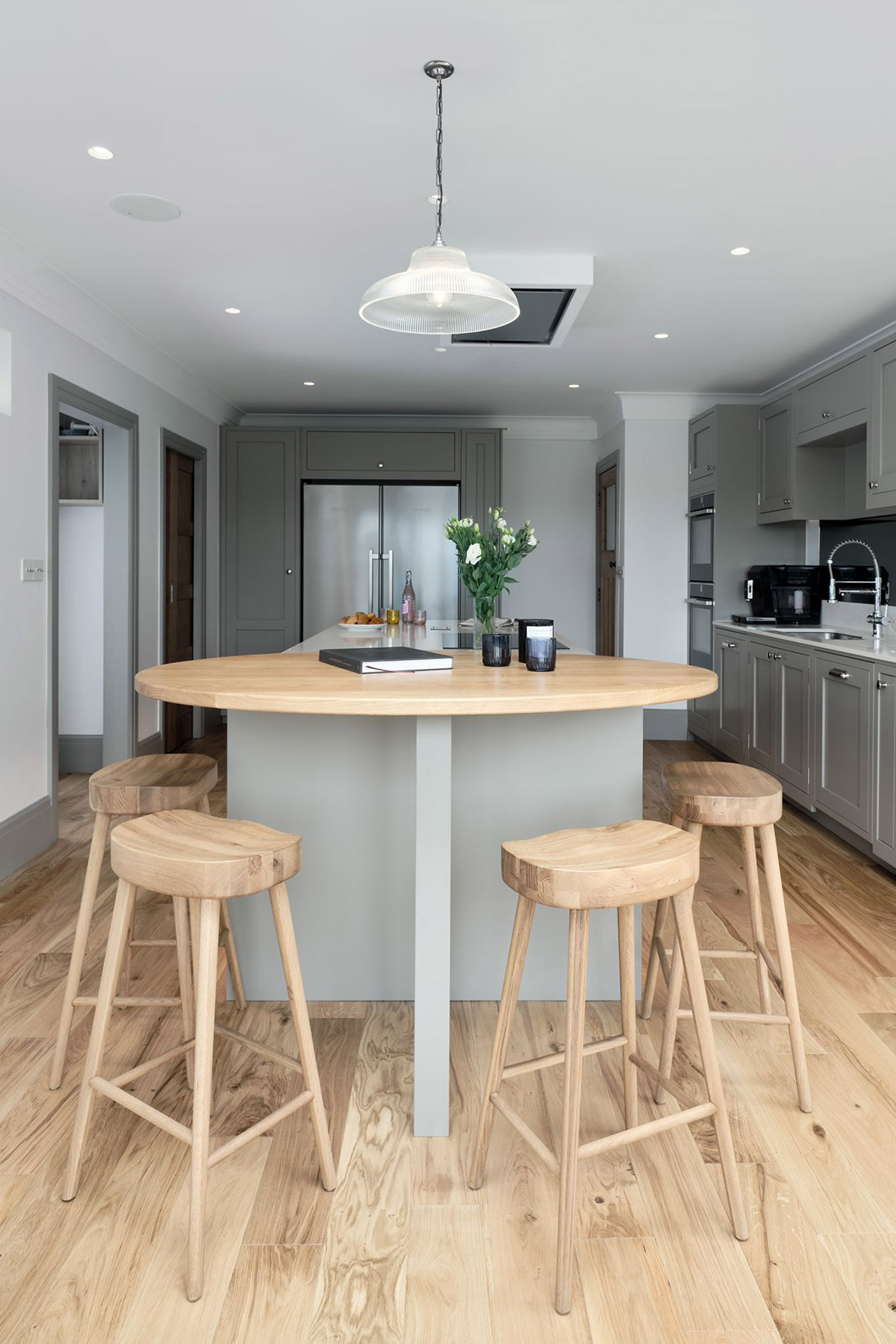Breakfast table area set up in a modern home extension in Clifton, Bristol