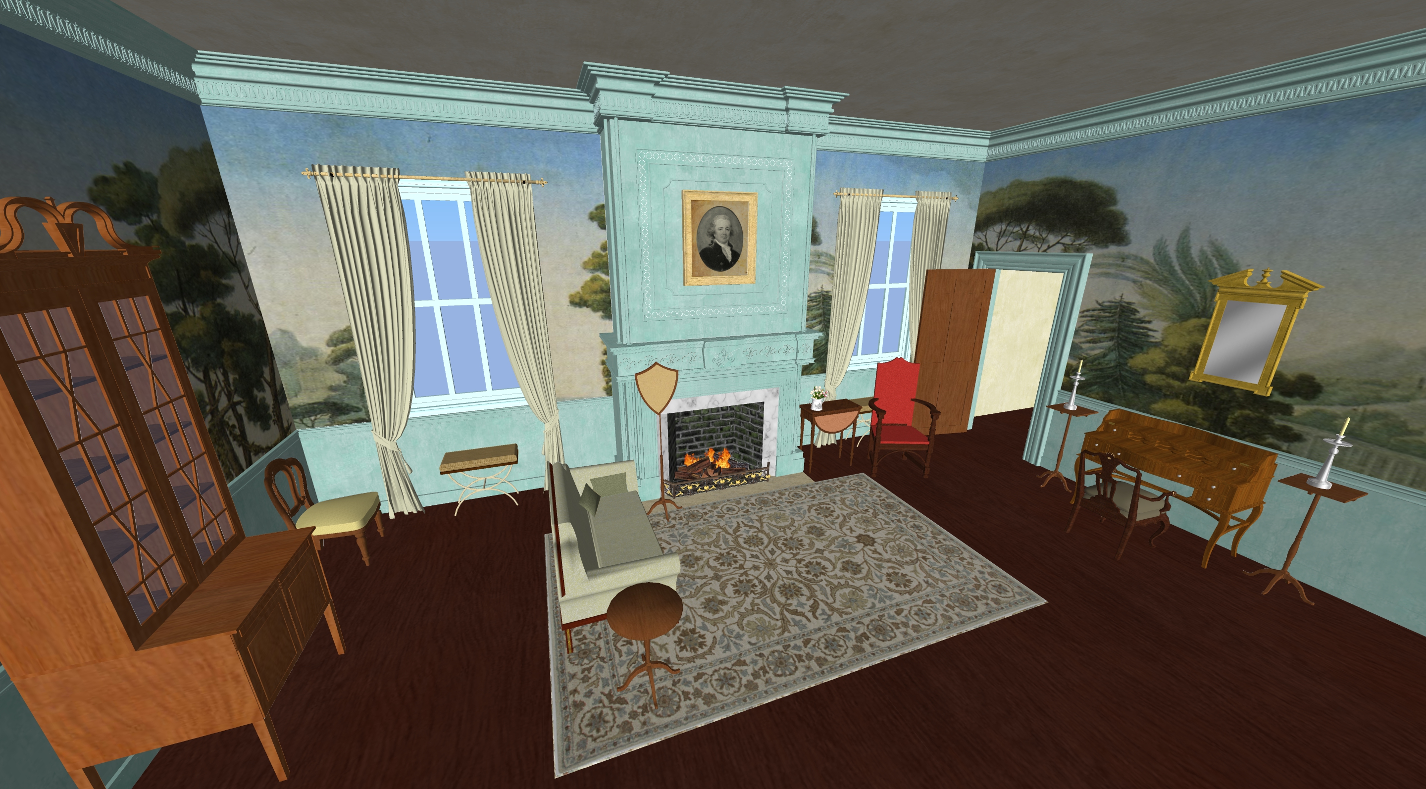 Sketchup Model with Materials and Textures