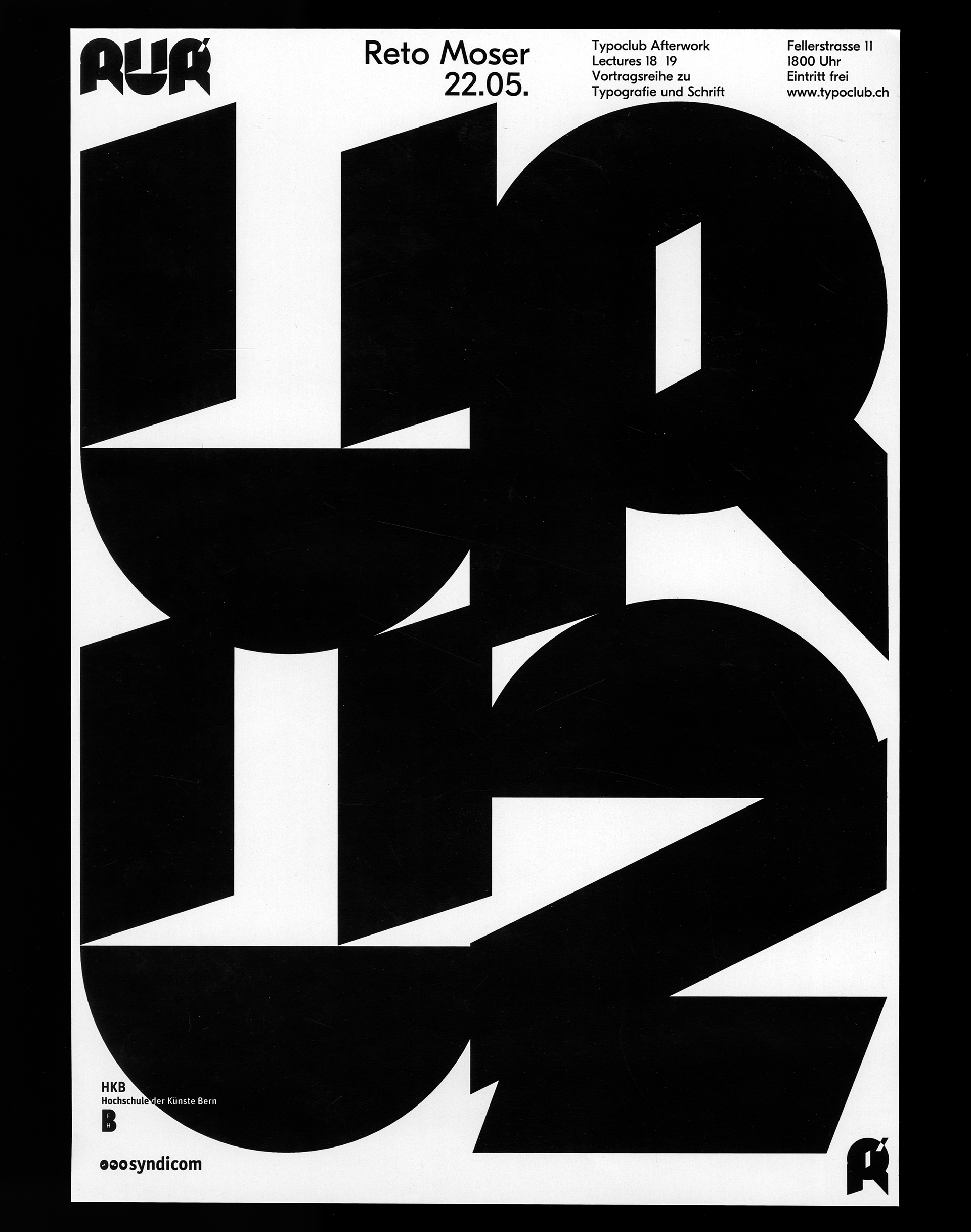 Typoclub Poster Simon Meier Grafik