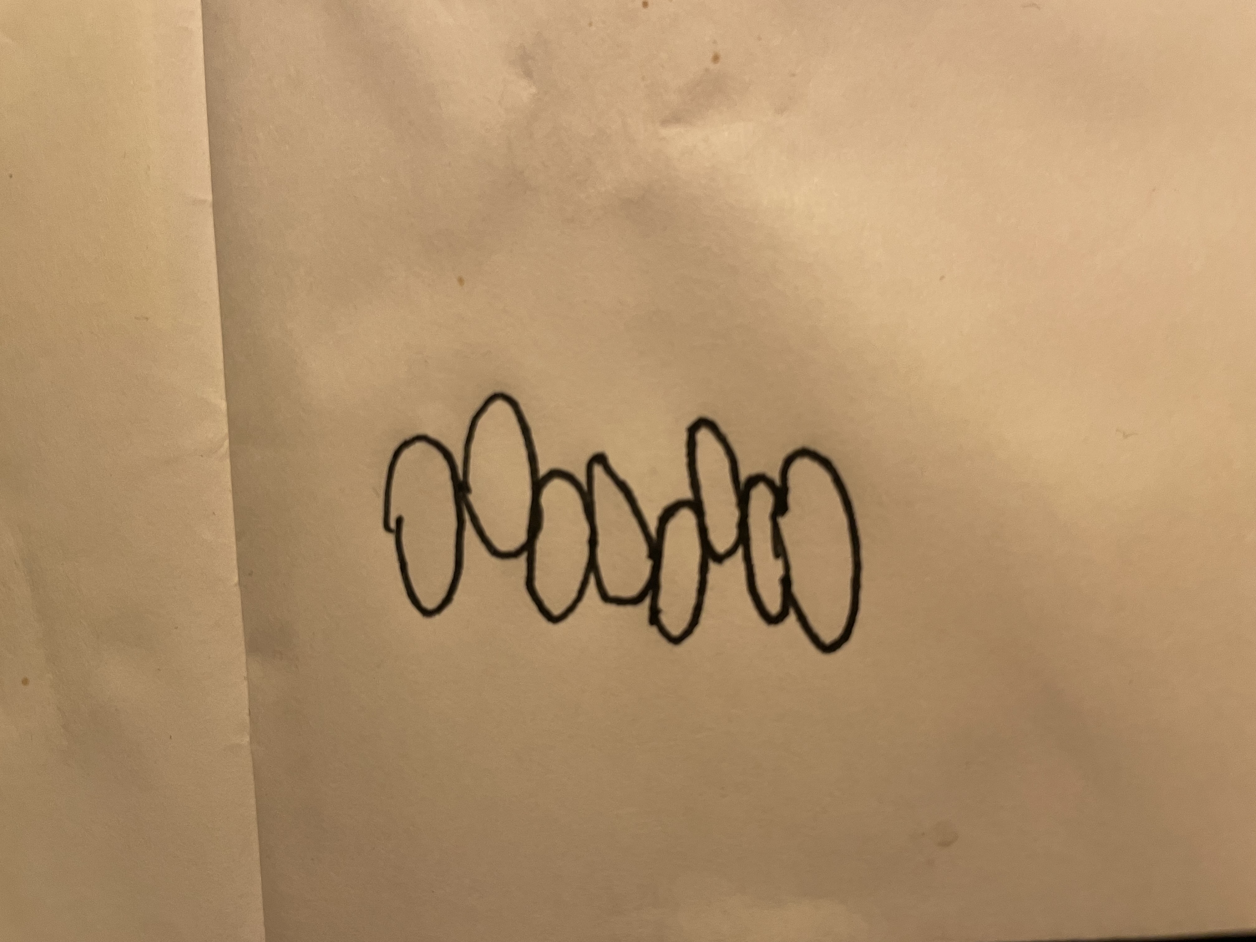 The first sketch made.