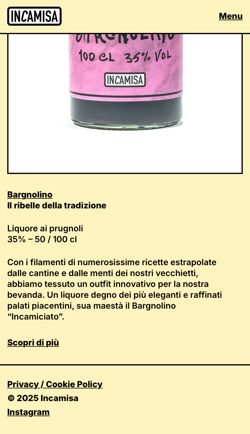 giallo.studio graphic web-design for Incamisa