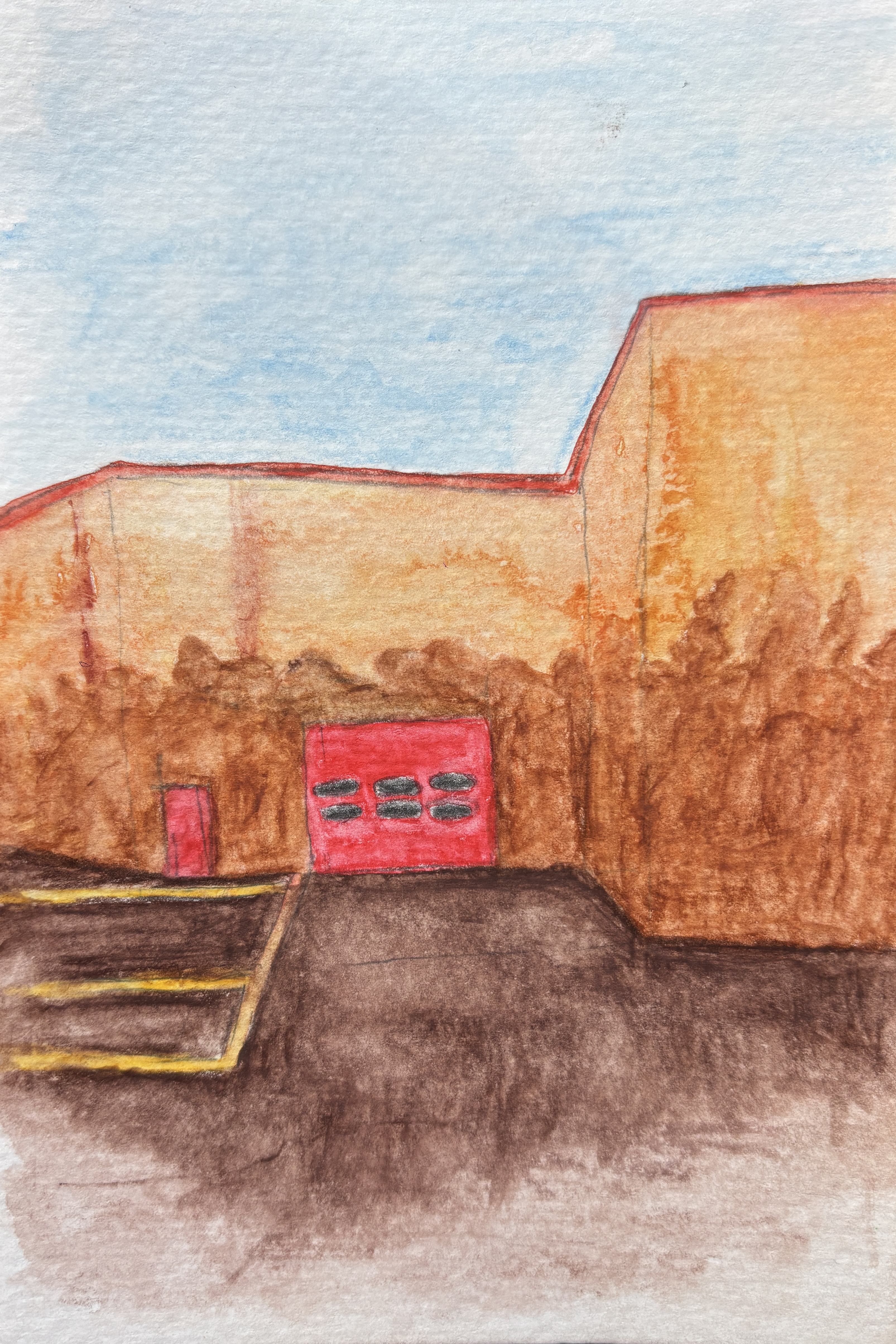 untitled, 2026. Watercolor on acid-free paper, 4 x 6 in.